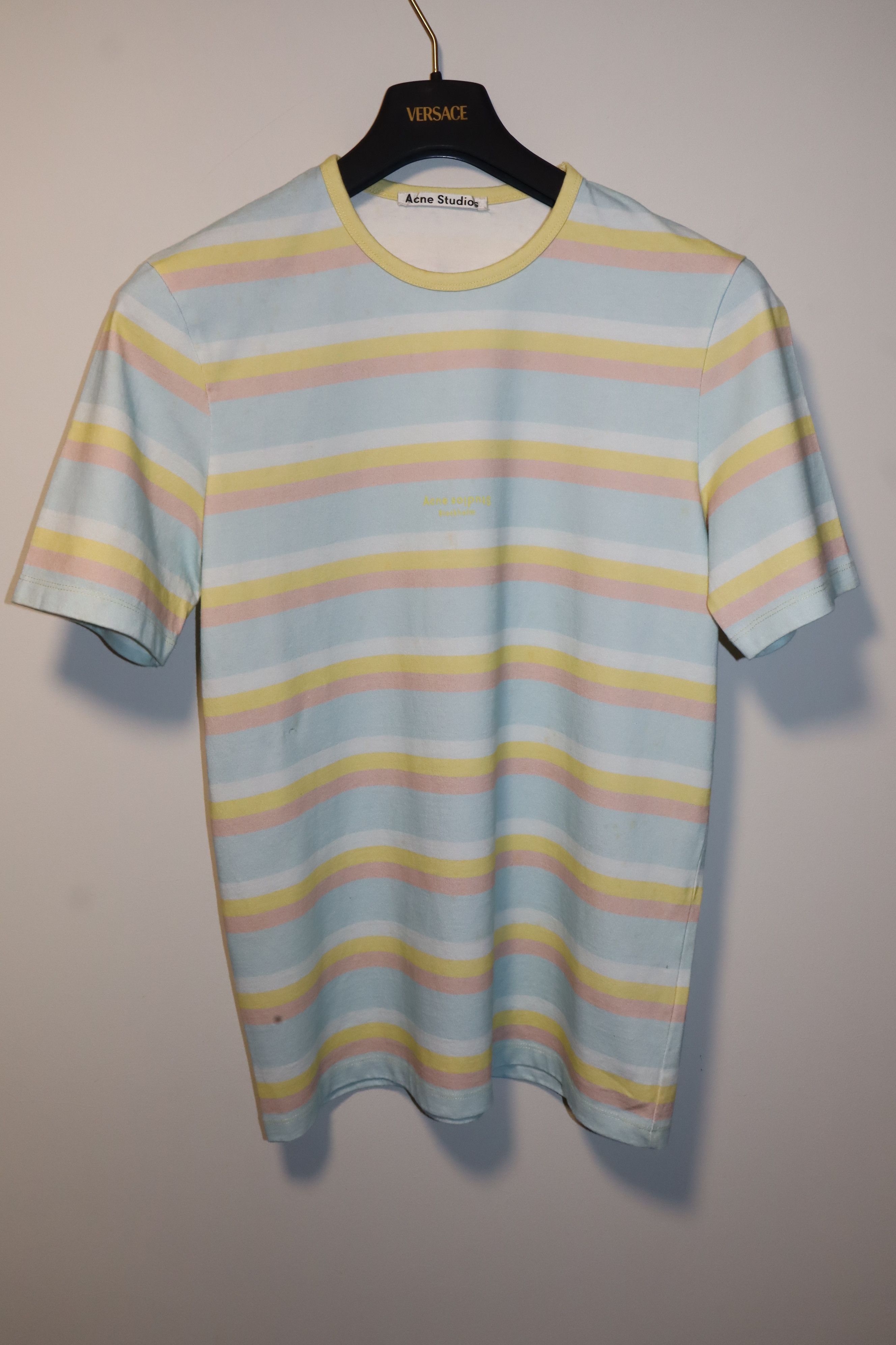Acne Studios Acne studios logo striped t-shirt Size US S / EU 44-46 / 1 - 1 Thumbnail