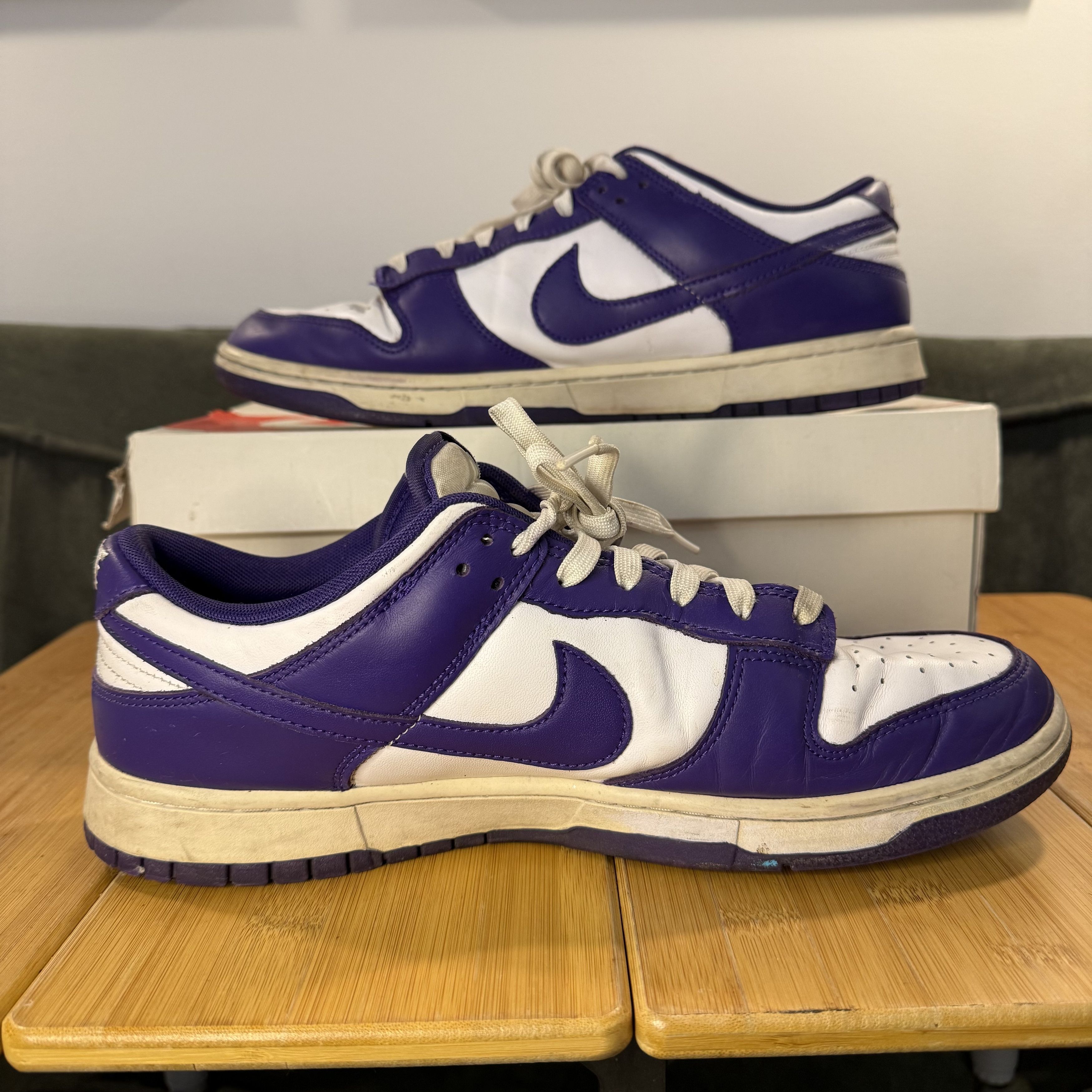 Nike Nike Dunk Low Retro 'Championship Court Purple', Men's 12 Size US 12 / EU 45 - 2 Thumbnail