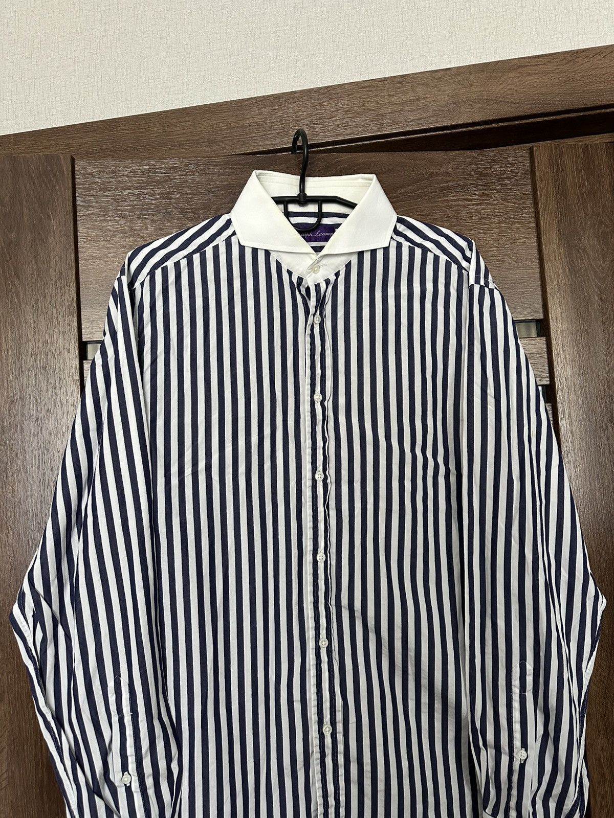 Ralph Lauren Purple Label Polo Ralph Lauren Purple Label Shirt Button Up L/S Striped Size US L / EU 52-54 / 3 - 5 Thumbnail
