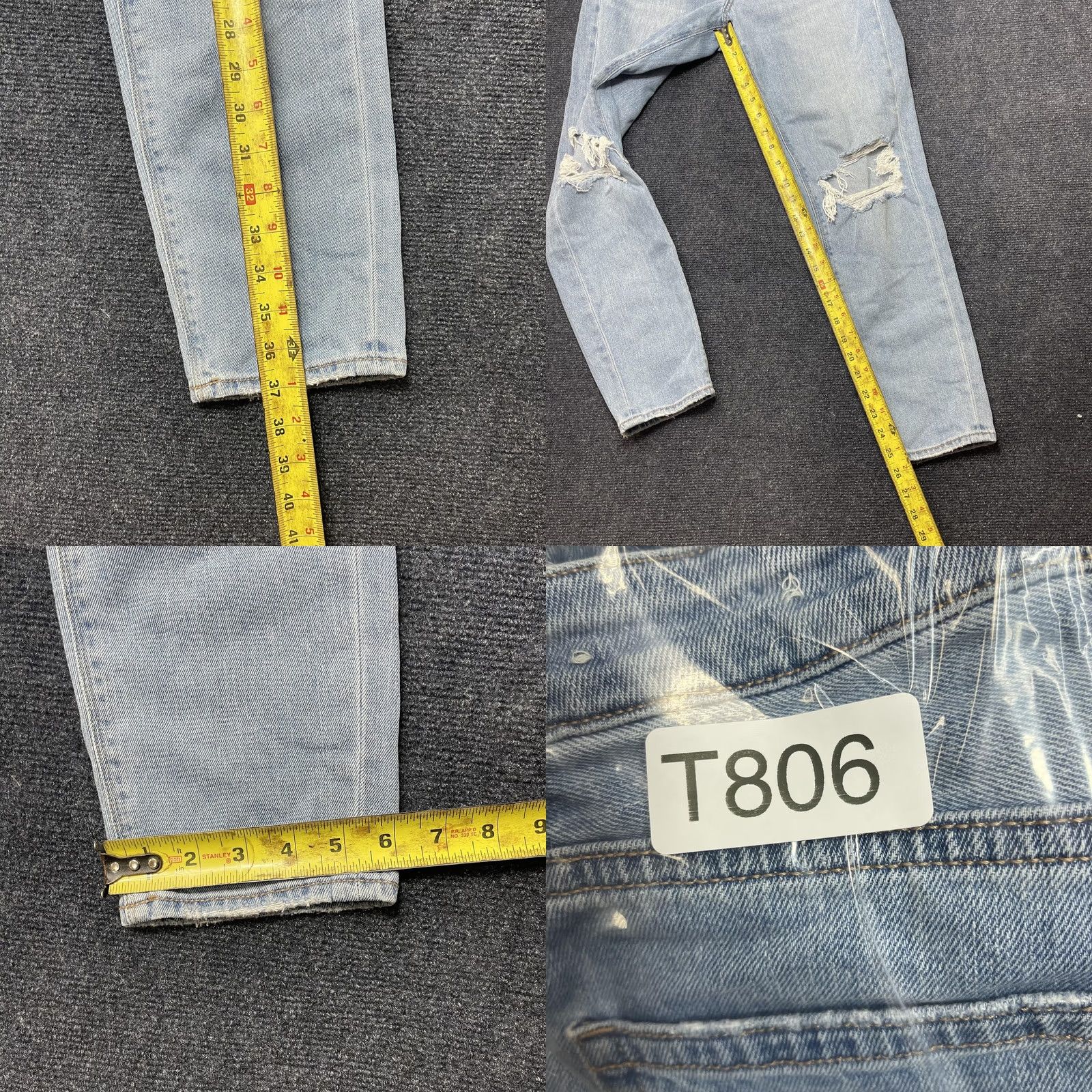 American Eagle Outfitters American Eagle Outfitters Jeans Womens 4 Light Wash High Rise Distressed Relaxed Straight Jeans Size 27" / US 4 / IT 40 - 8 Thumbnail