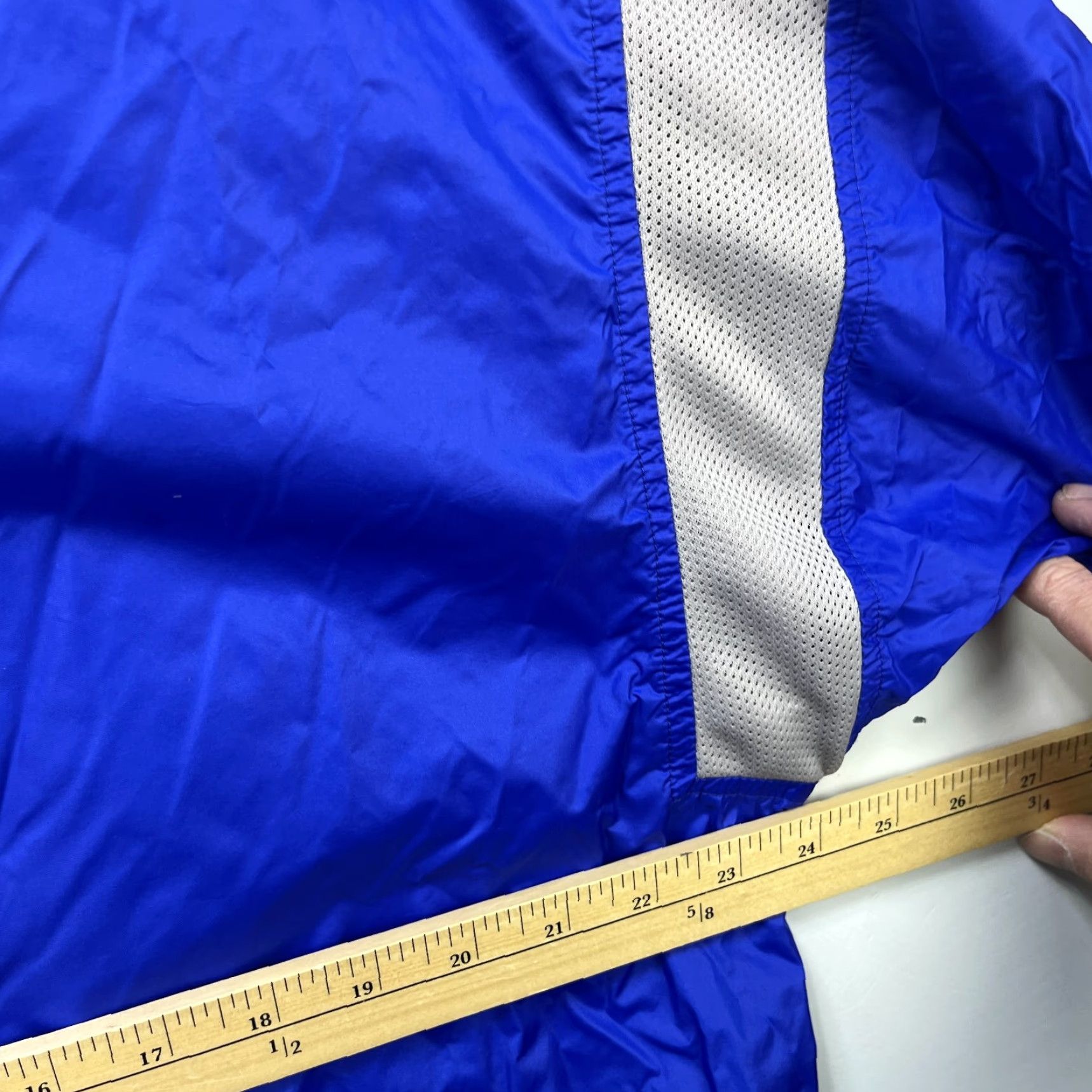 Adidas VINTAGE Adidas Windbreaker Short Sleeve Shirt Large Blue 90s Activewear Mens Jacket Size US L / EU 52-54 / 3 - 7 Thumbnail