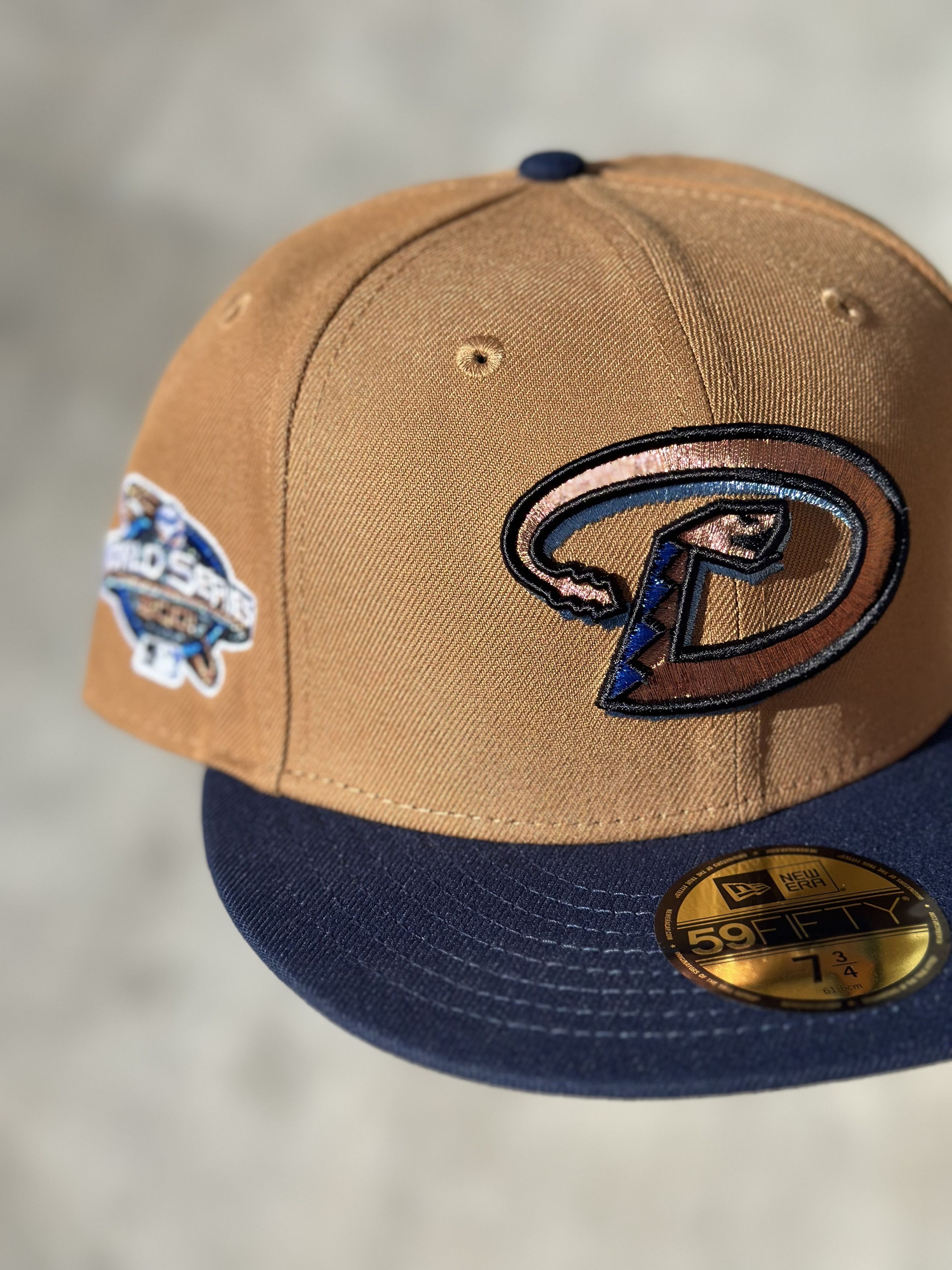 Hat Club 7 3/4 Arizona Diamondbacks 2001 World Series Fitted Size ONE SIZE - 8 Thumbnail