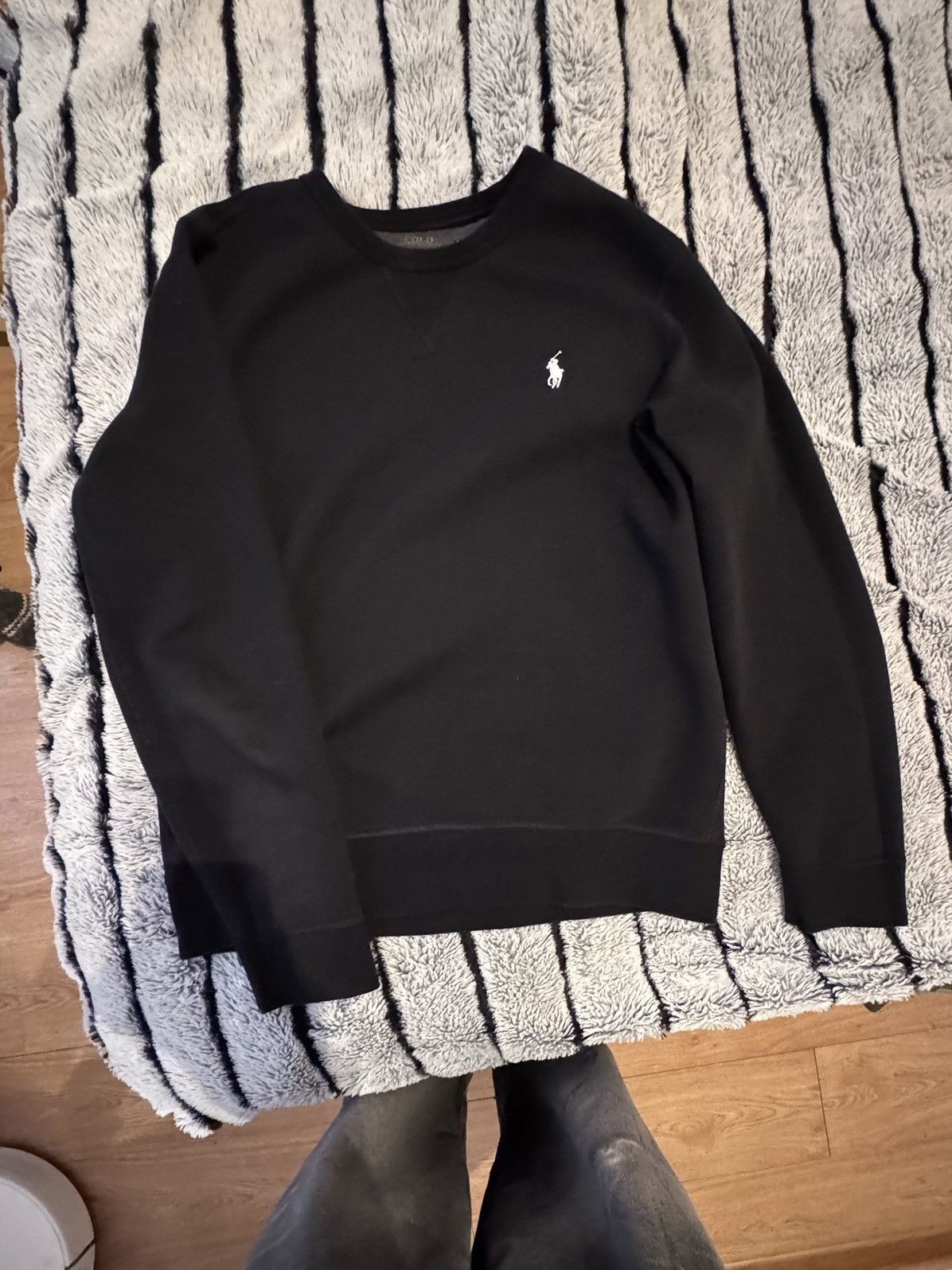 Polo Ralph Lauren Polo Ralph Lauren Black Crewneck Size US M / EU 48-50 / 2 - 1 Thumbnail