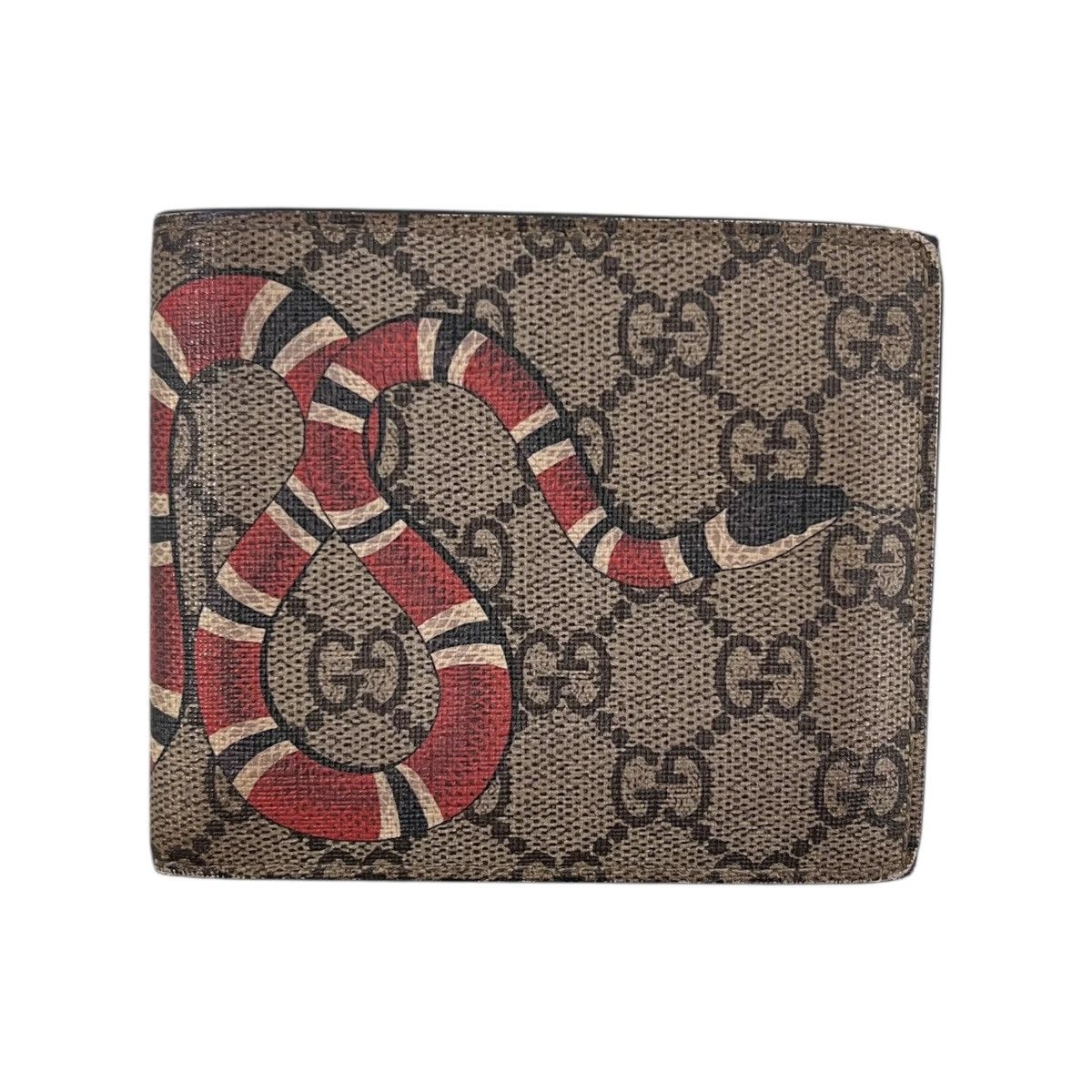Gucci King Snake Monogram Bifold Wallet