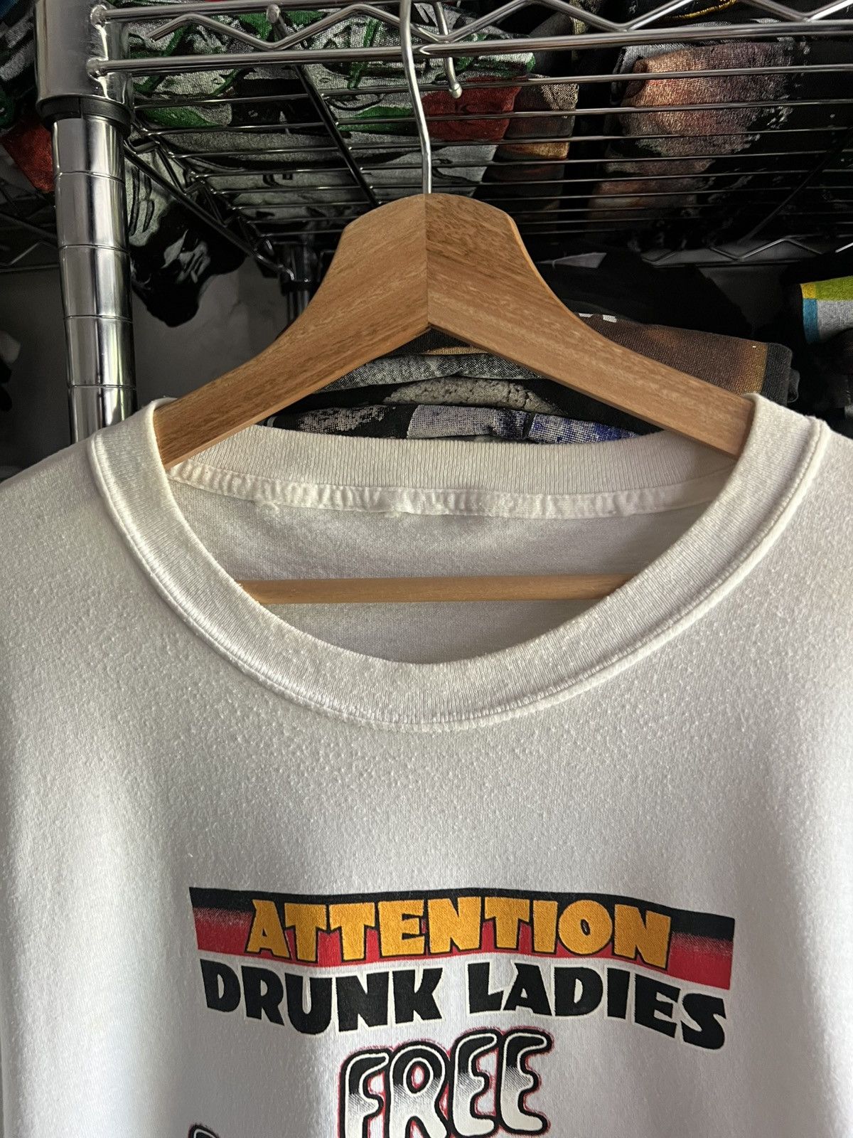 Vintage 3XL Free Breathalizer Test Drunk Girls Funny Quote Random Size US XXL / EU 58 / 5 - 2 Thumbnail