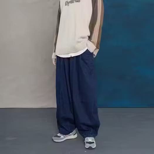 image of Vintage Retro Punk Pants in Navy, Men's (Size 32)