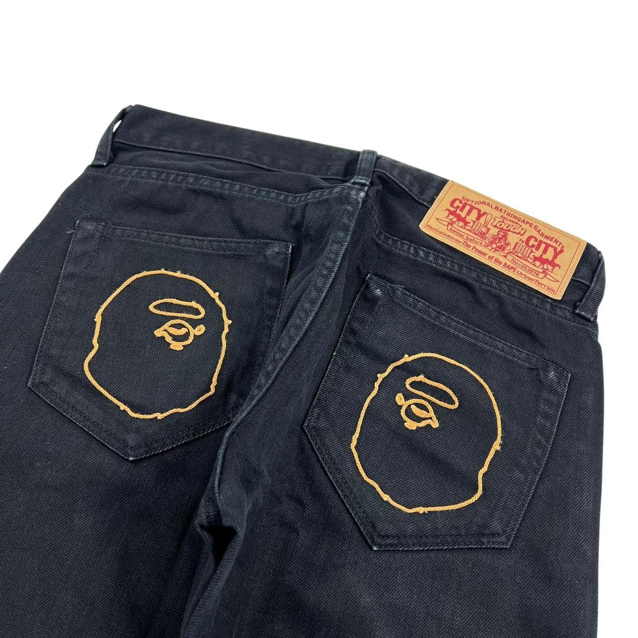 Bape Vintage Women’s Bape Embroidered Ape Head Jeans - Waist 30 Size 30" / US 8 / IT 44 - 2 Thumbnail