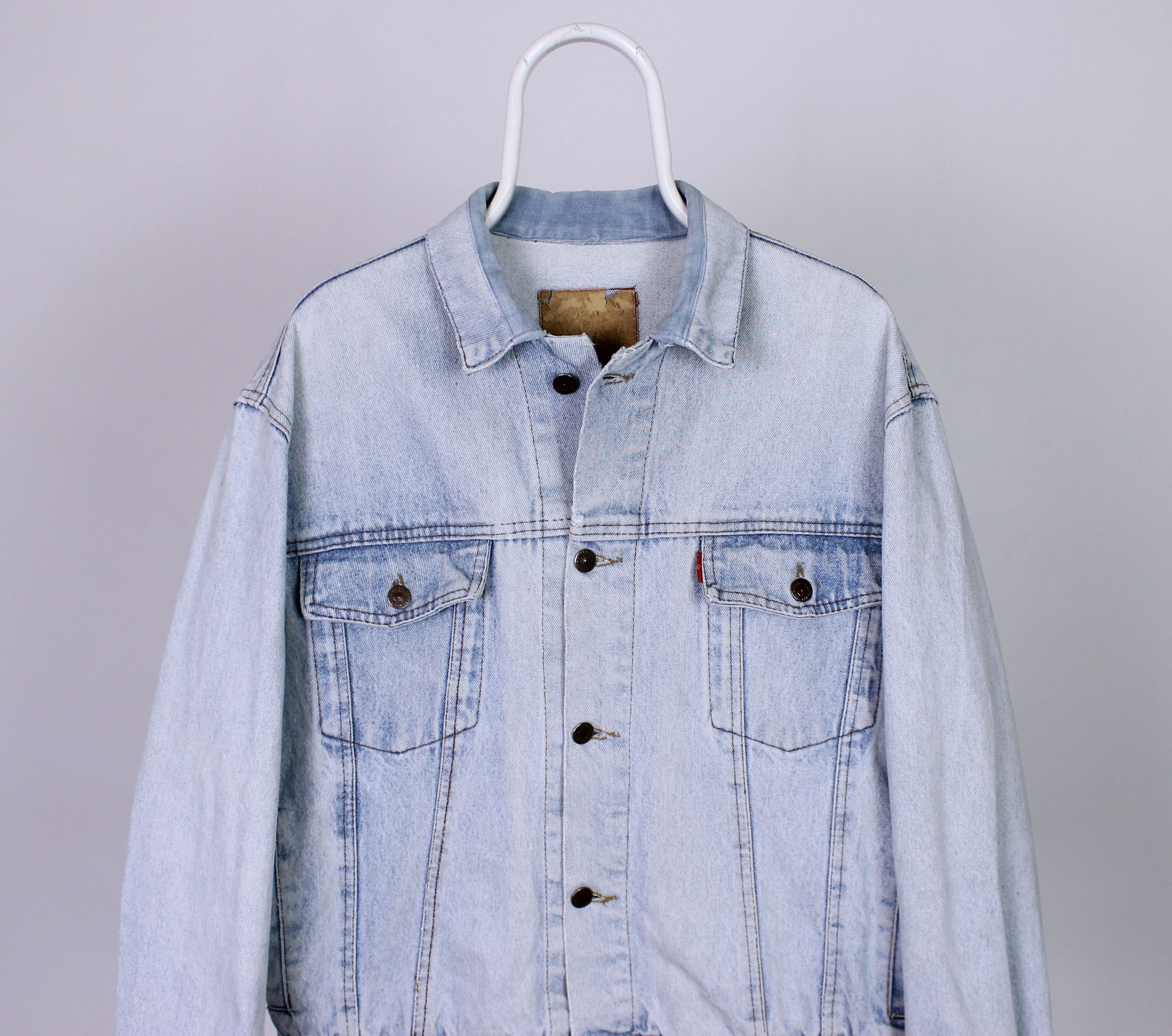 Levi's Levis vintage denim jacket rare blue white L Size US L / EU 52-54 / 3 - 1 Thumbnail