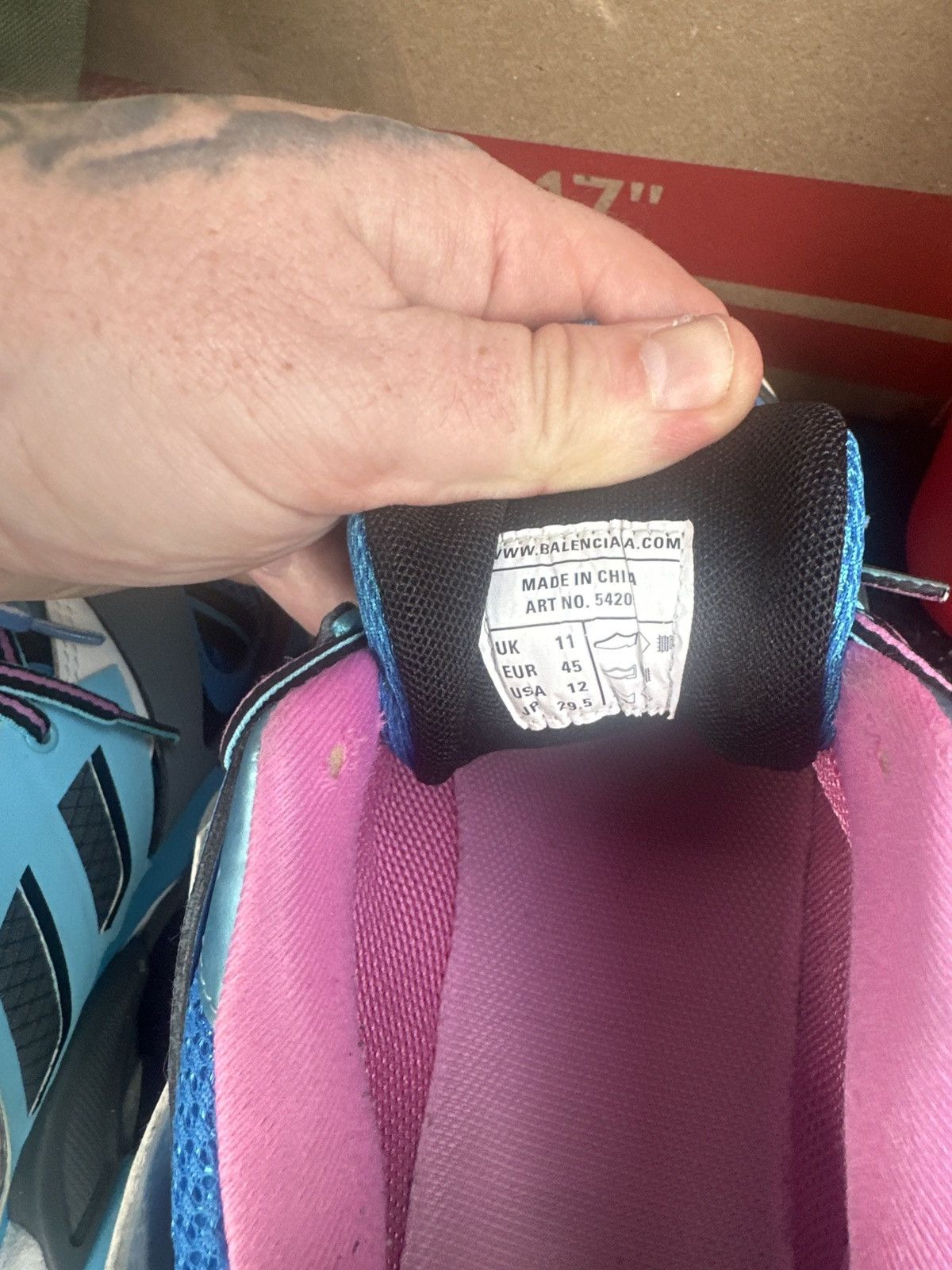 Balenciaga Blue pink balenciaga sz 45 Size US 12 / EU 45 - 4 Thumbnail