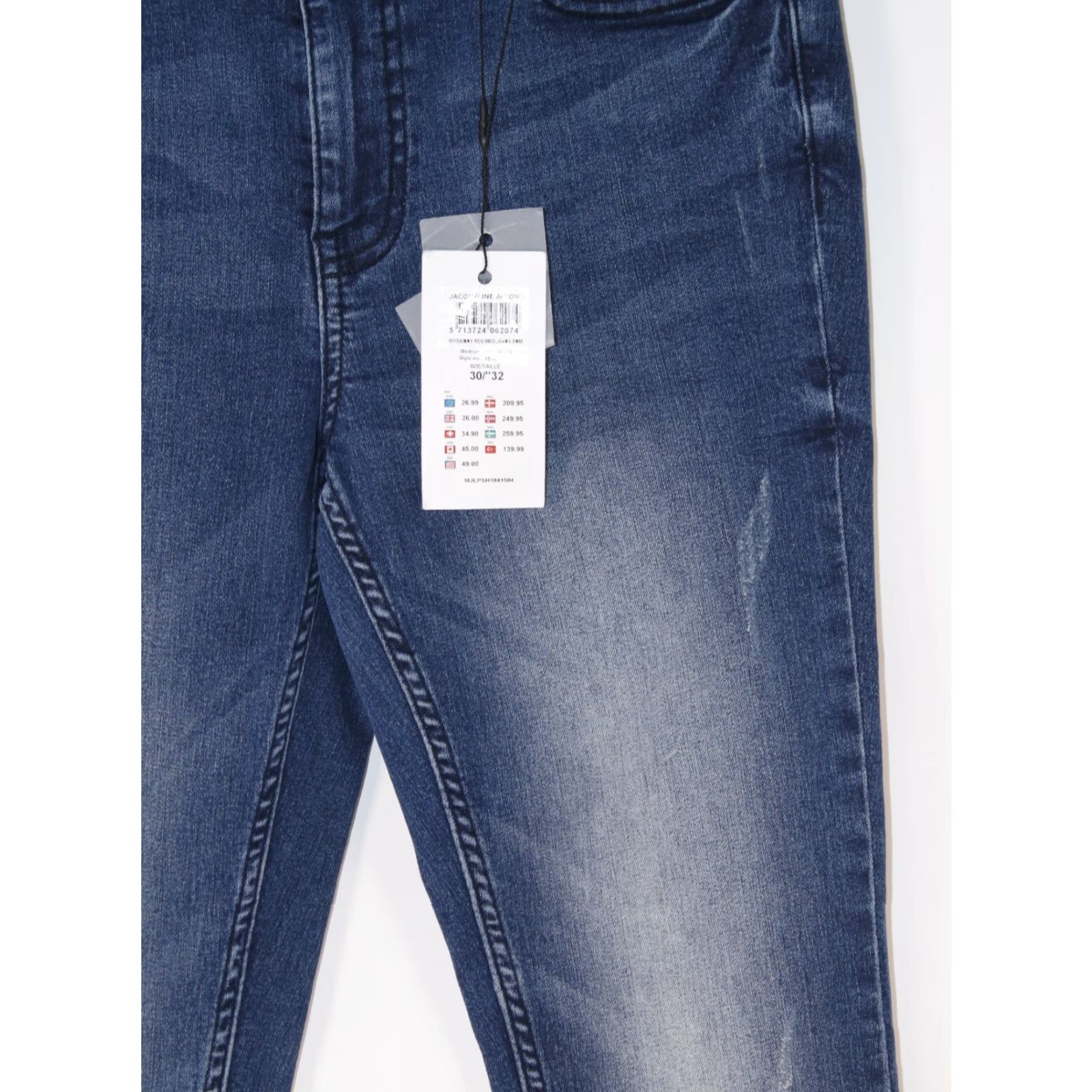 Denime Jacqueline dE Young Joy Skinny Denim Jeans Womens 30 Medium Blue Distressed 30X32 Jeans Women 90s College Preppy Vintage No N/A Size 30" / US 8 / IT 44 - 2 Thumbnail