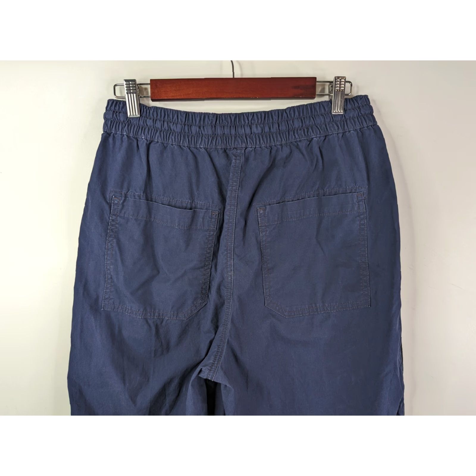 Vintage Maeve Track Pants Women's M Blue Twill Tapered Stripe Pants 운동 Size 32" / US 10 / IT 46 - 5 Thumbnail