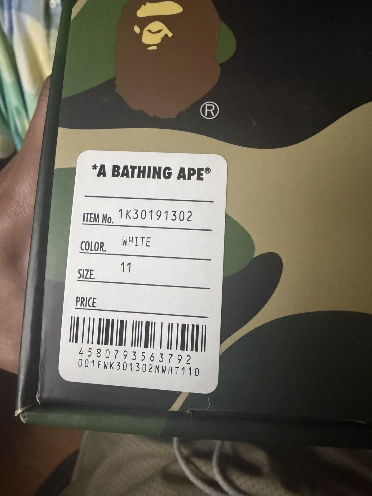 Bape Bapestas #2 M2 ‘White’ Size US 11 / EU 44 - 6 Thumbnail