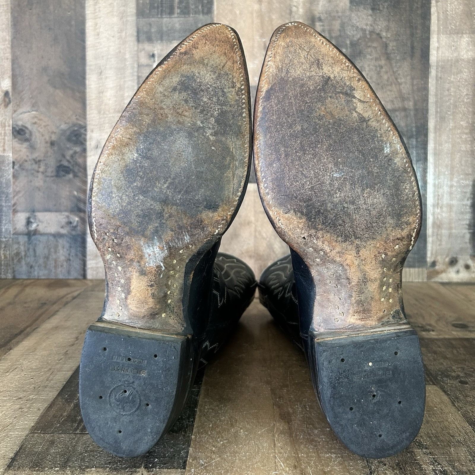 Nocona Boots Nocona Vintage Black Western Cowboy Boots Mens 13 A Size US 13 / EU 46 - 4 Thumbnail