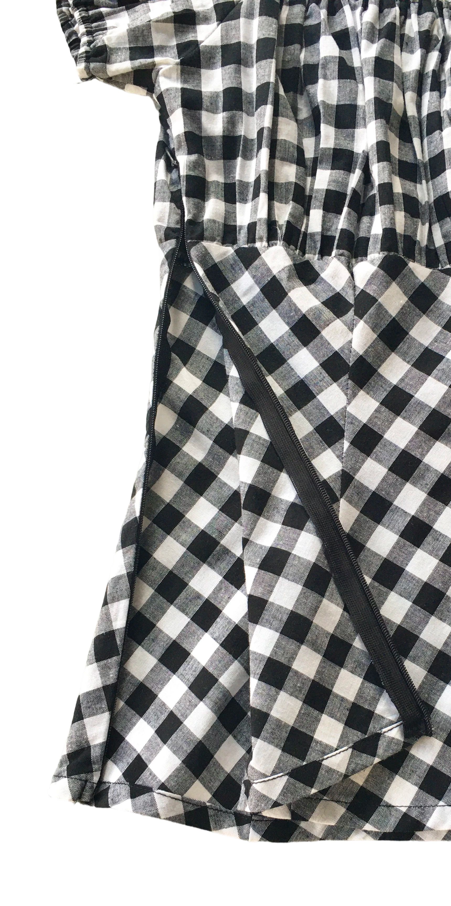 Other Women tops black and white check off shoulder slim fit Size XXL / US 16-18 / IT 52-54 - 6 Thumbnail