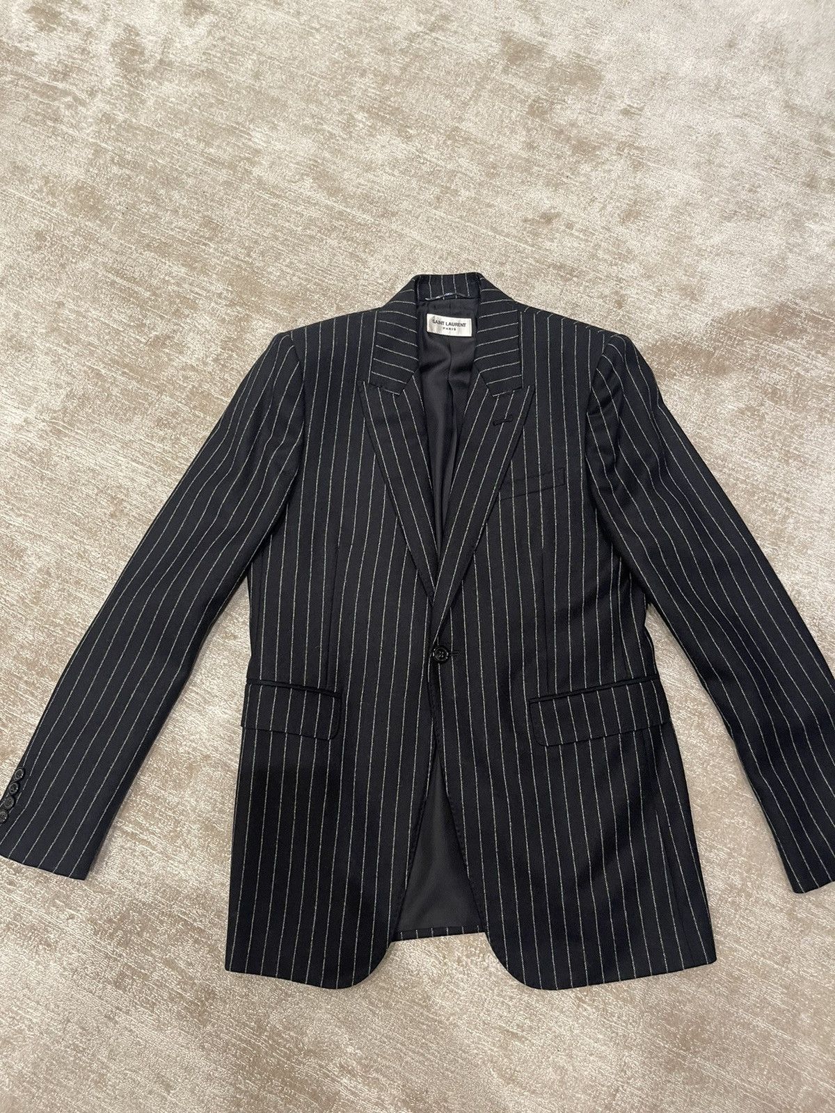 Hedi Slimane × Saint Laurent Paris FW 2016 Palladium complete suit Size 46R - 4 Thumbnail