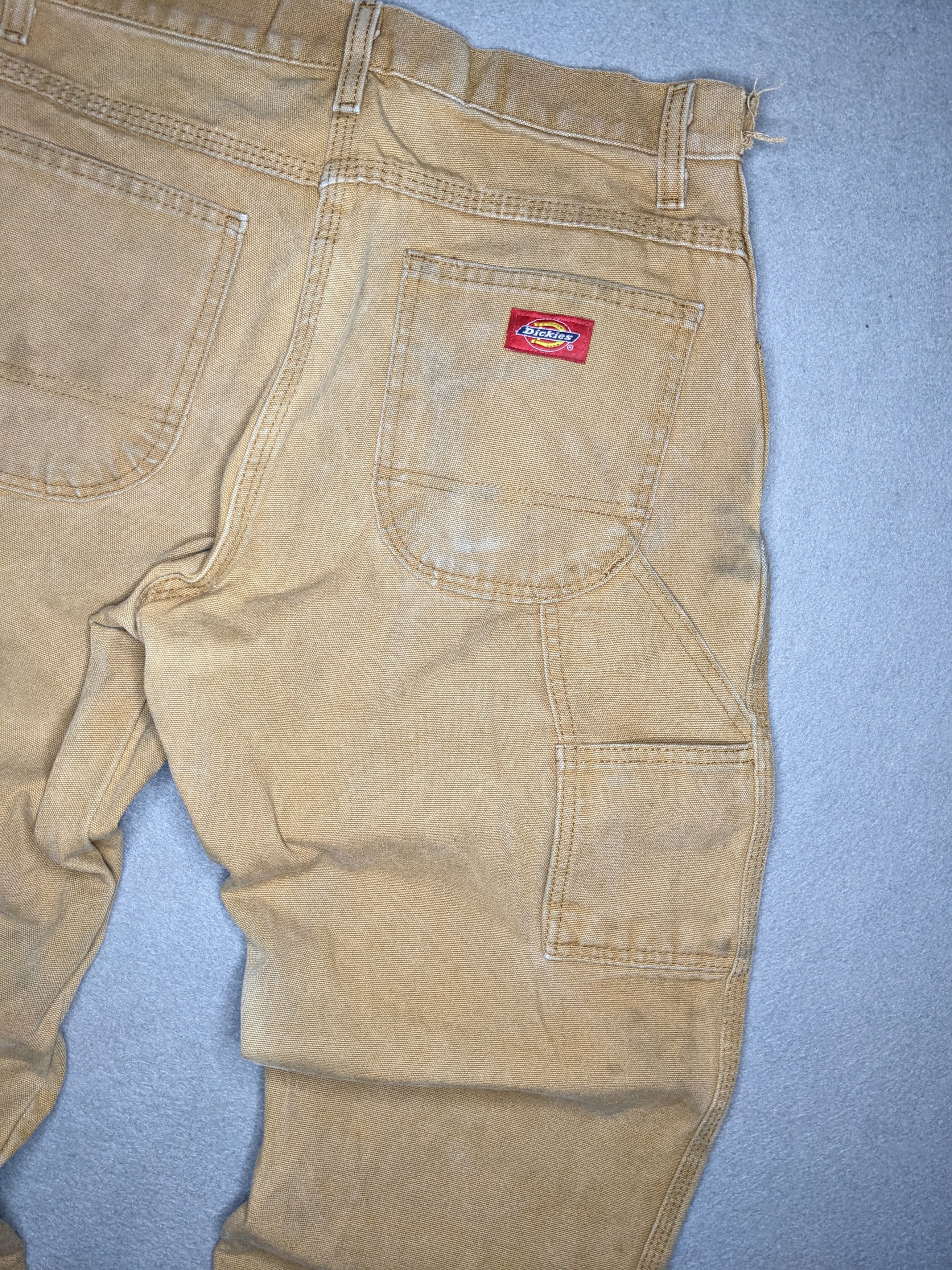 Dickies Dickies Carpenter Pants 30x30 Canvas Beige Distressed Faded Size US 30 / EU 46 - 4 Thumbnail