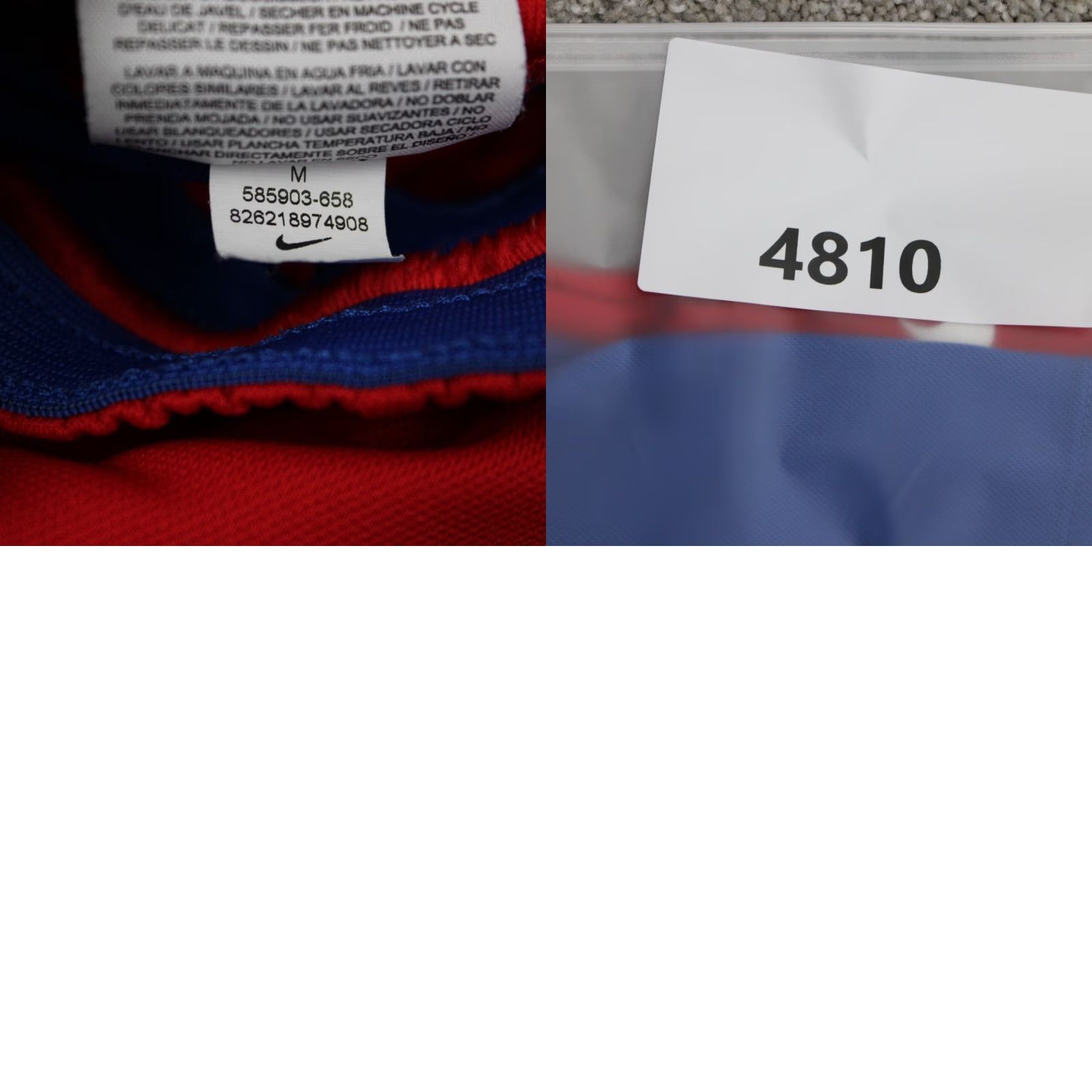 Nike Nike Victory Shorts Mens Medium Red/Blue Dri-Fit Polyester Drawstring 11" inseam Size US 31 - 9 Thumbnail