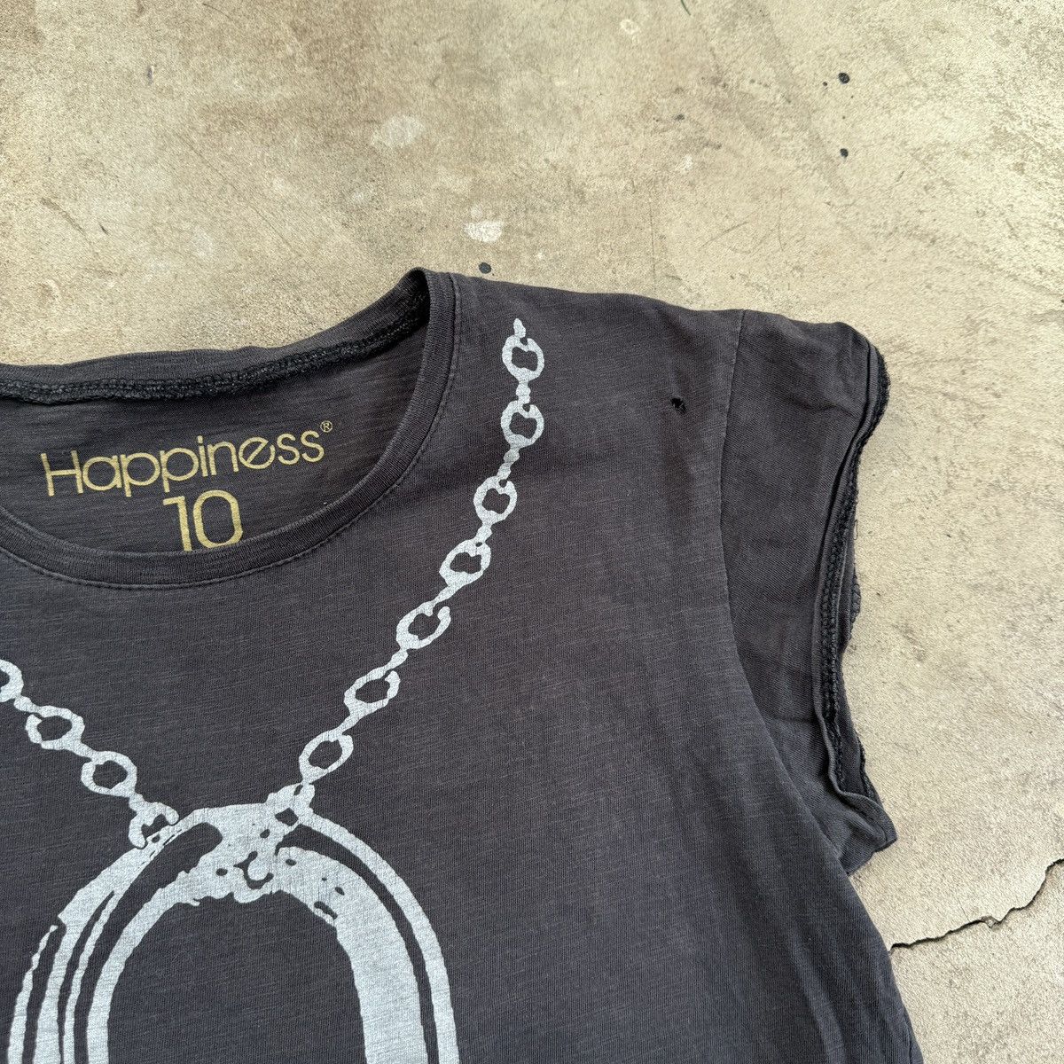 20471120 Happiness Gray Cotton Printed T-Shirt Size M / US 6-8 / IT 42-44 - 5 Thumbnail