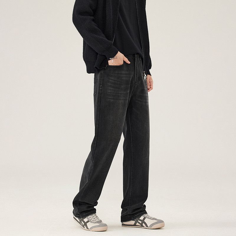 Jean American high street retro loose casual washed jeans for men Size US 32 / EU 48 - 3 Thumbnail