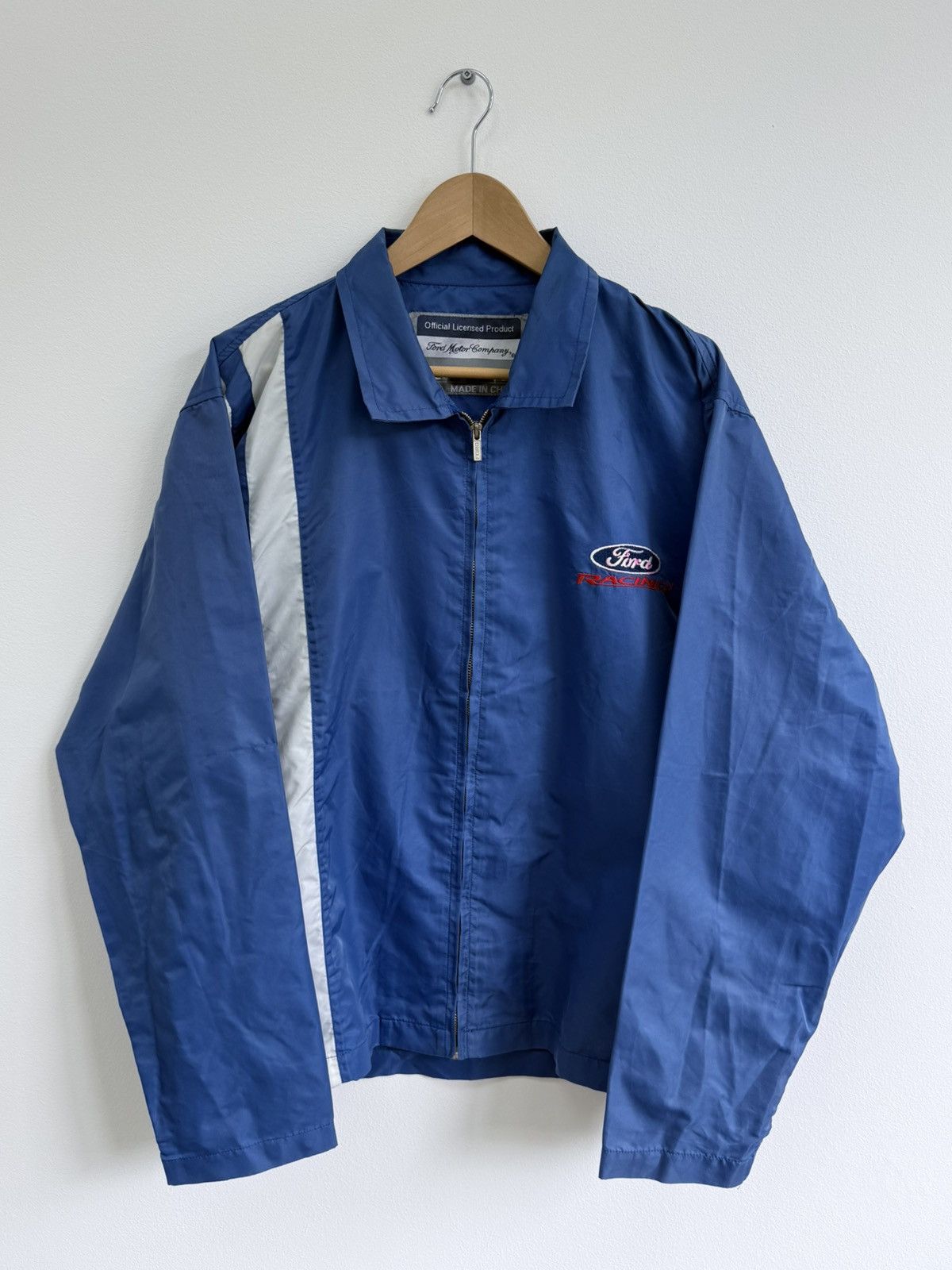 Ford Vintage 90s Ford Racing Jacket Nascar Formula 1 Size US L / EU 52-54 / 3 - 1 Thumbnail