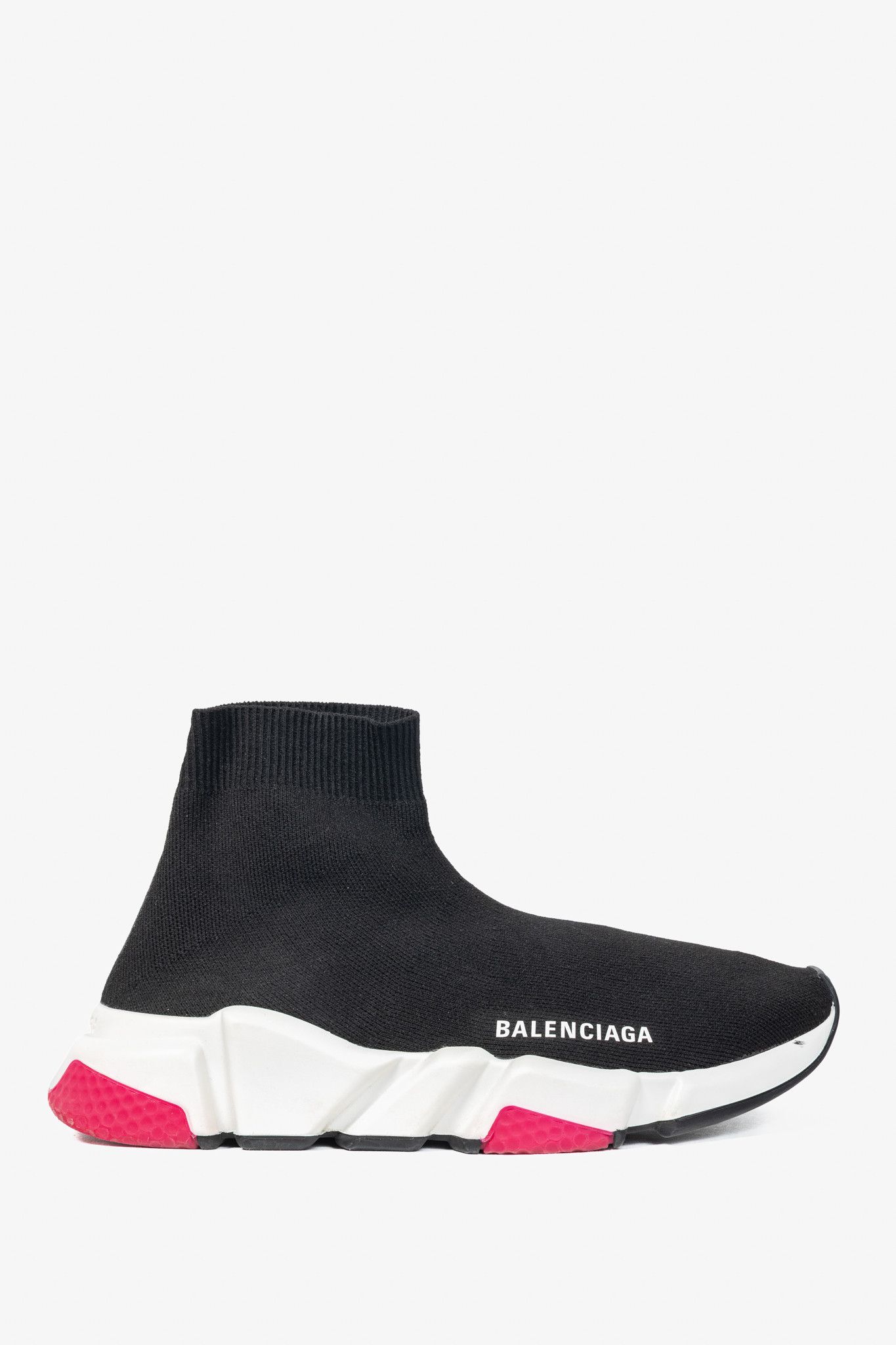 Balenciaga Balenciaga Speed "Black Pink" Knit Sock Trainers Size US 7 / IT 37 - 1 Thumbnail