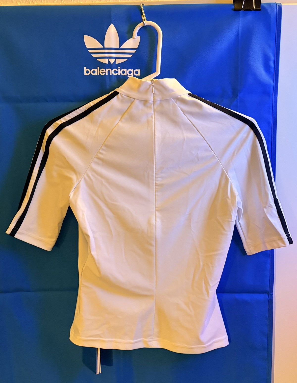 Adidas × Balenciaga Adidas x Balenciaga Athletic Top Shirt White F36 Size XS / US 0-2 / IT 36-38 - 2 Thumbnail