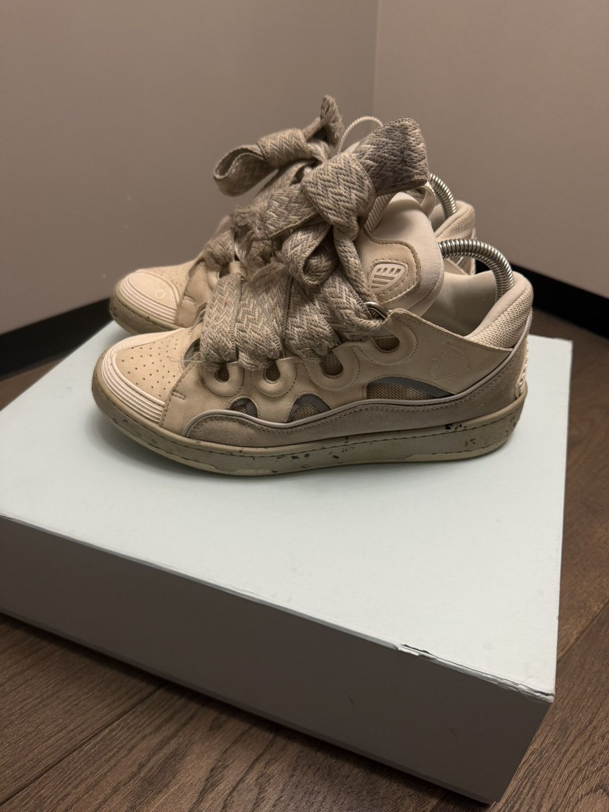 Lanvin Lanvin Curb Beige/Grey Size US 7 / EU 40 - 4 Thumbnail