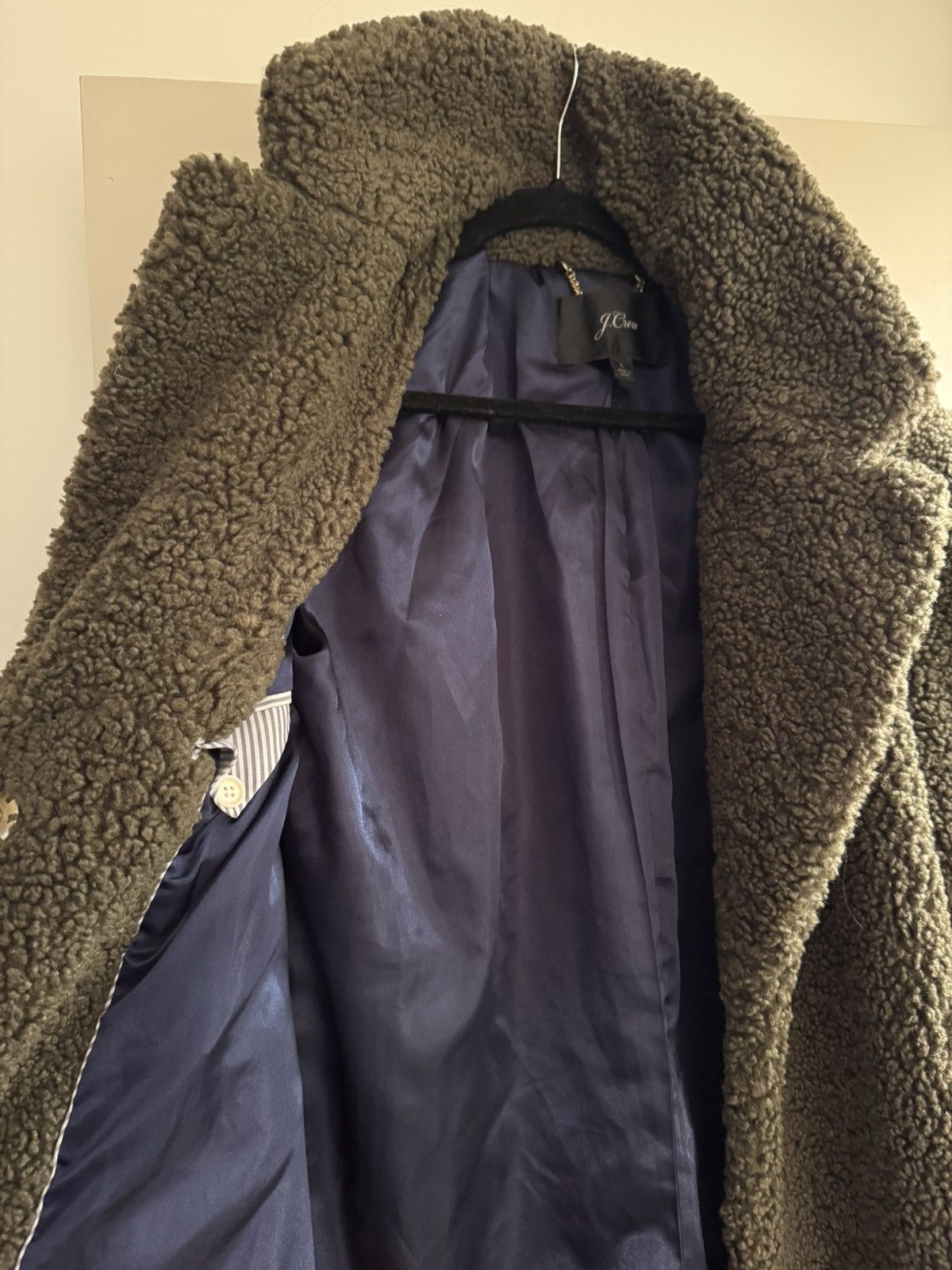 J.Crew Women’s J.Crew Teddy Sherpa Size L / US 10 / IT 46 - 3 Thumbnail