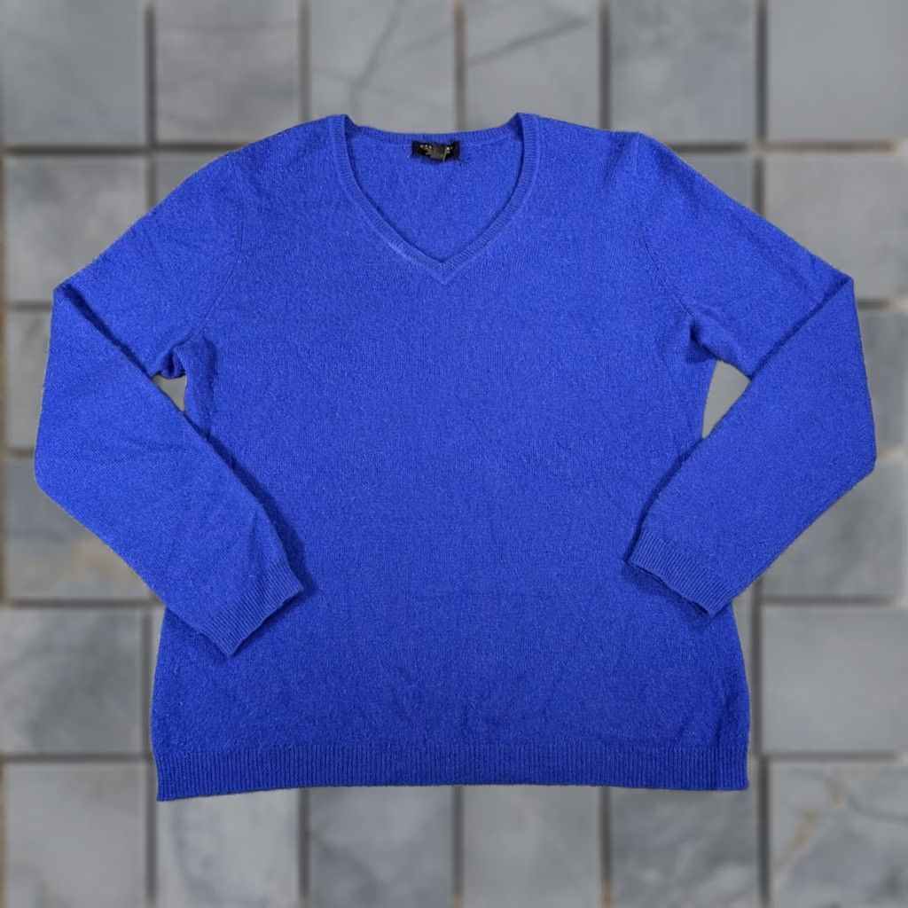 Charter Club Charter Club Sweater Womens L Blue Luxury Cashmere Neck Size L / US 10 / IT 46 - 1 Thumbnail