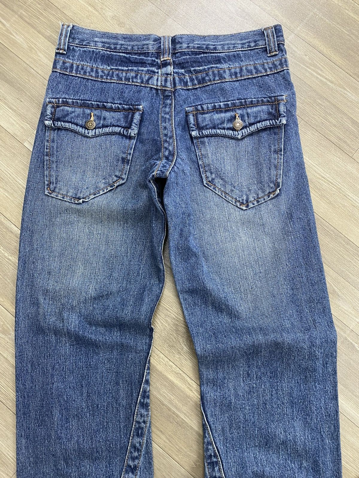If Six Was Nine 2000s Jungle Storm Distressed Punk Lgb Mudmax Flared Jeans Size US 30 / EU 46 - 17 Thumbnail