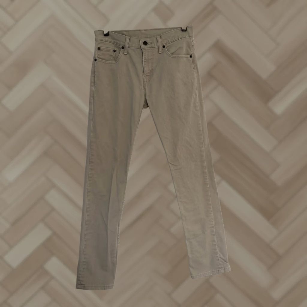 Levi's Levi's 511 Jeans Mens Beige Slim Fit 29x32 Stretch 5-Pocket Mens Size US 29 - 1 Thumbnail