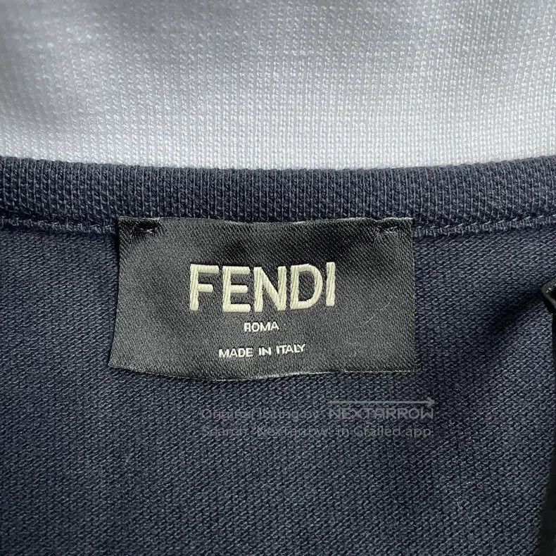 Fendi Fendi Logo-print long-sleeve shirt men's polo shirt Size US L / EU 52-54 / 3 - 5 Thumbnail