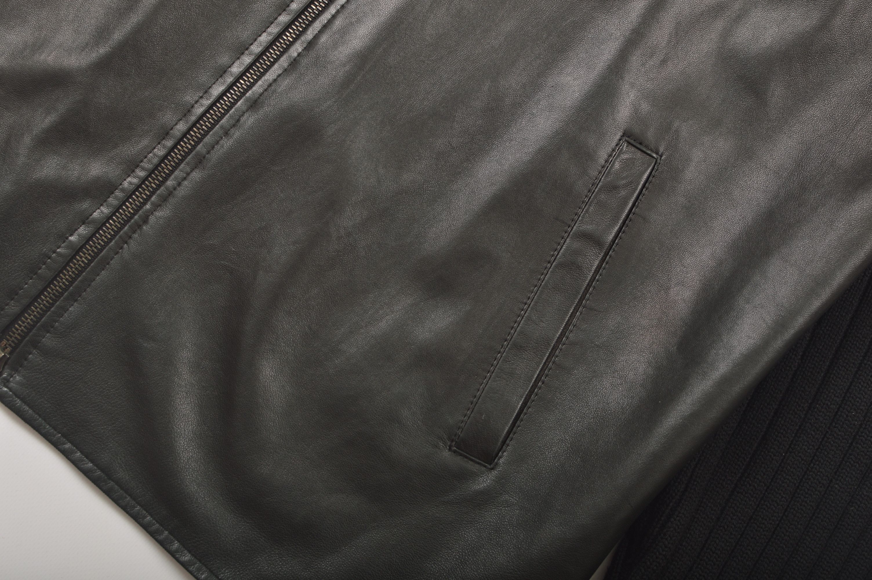 Faconnable Faconnable Merino Wool Front Lambskin Jacket Sweater Size US L / EU 52-54 / 3 - 2 Thumbnail