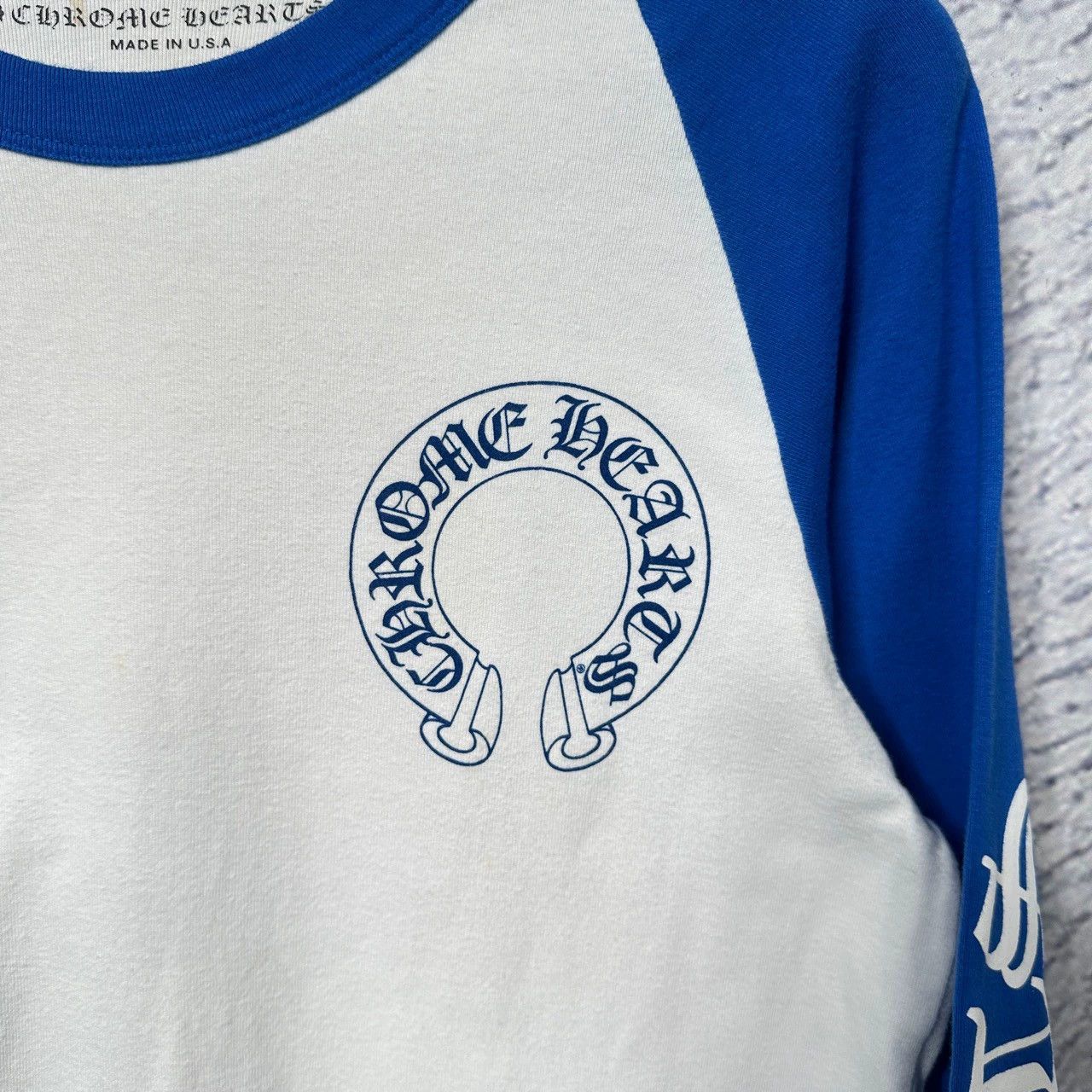 Chrome Hearts chrome hearts blue white long sleeve t-shirt Size US M / EU 48-50 / 2 - 5 Thumbnail
