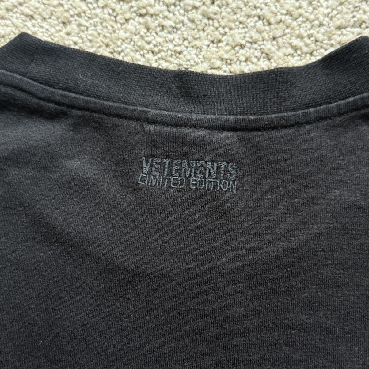 Vetements Gvasalias Oversized T-Shirt (Black) Size US M / EU 48-50 / 2 - 6 Thumbnail