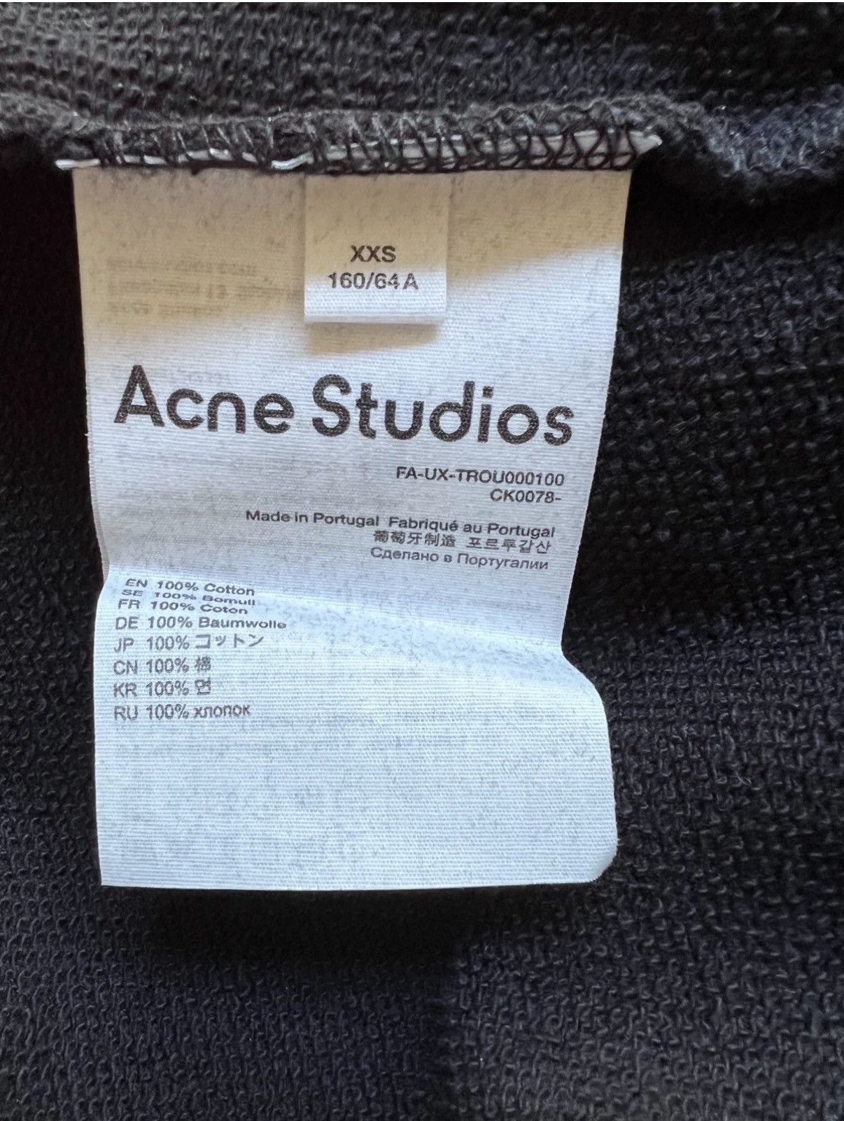 Acne Studios Acne Studios Sweatpants, XXS Size US 26 / EU 42 - 8 Thumbnail
