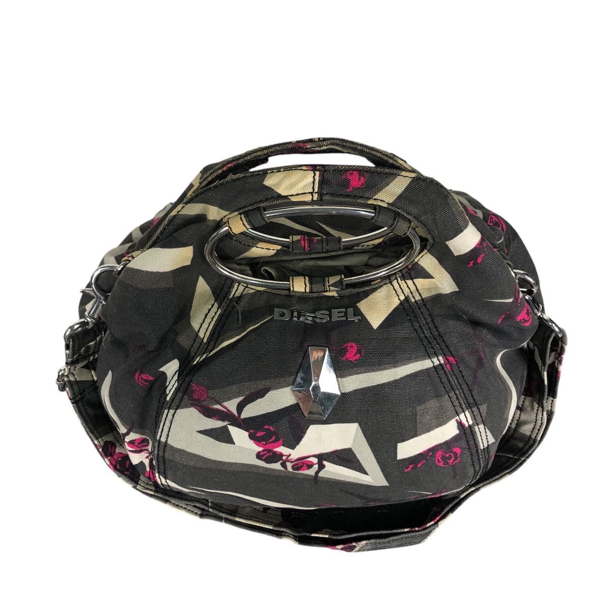 Diesel × Diesel Black Gold × Japanese Brand 📌Handbag/Shoulder Bag Diesel Over Print Design Size ONE SIZE - 4 Thumbnail