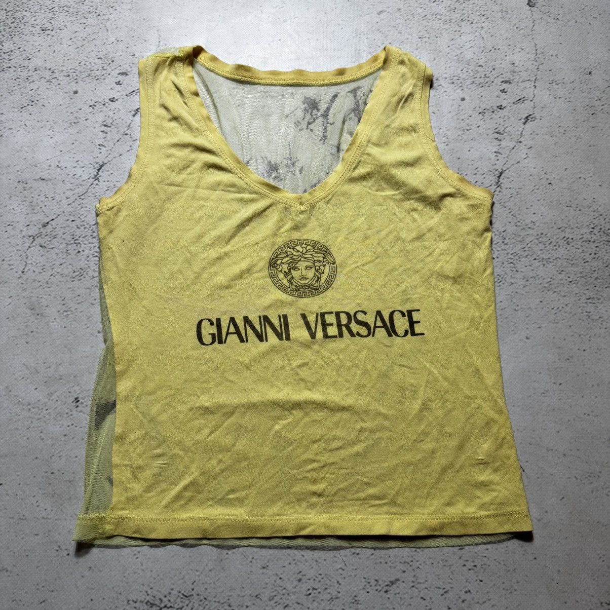 Versace y2k versaci transparent t-shirt with large jellyfish logo Size S / US 4 / IT 40 - 1 Thumbnail