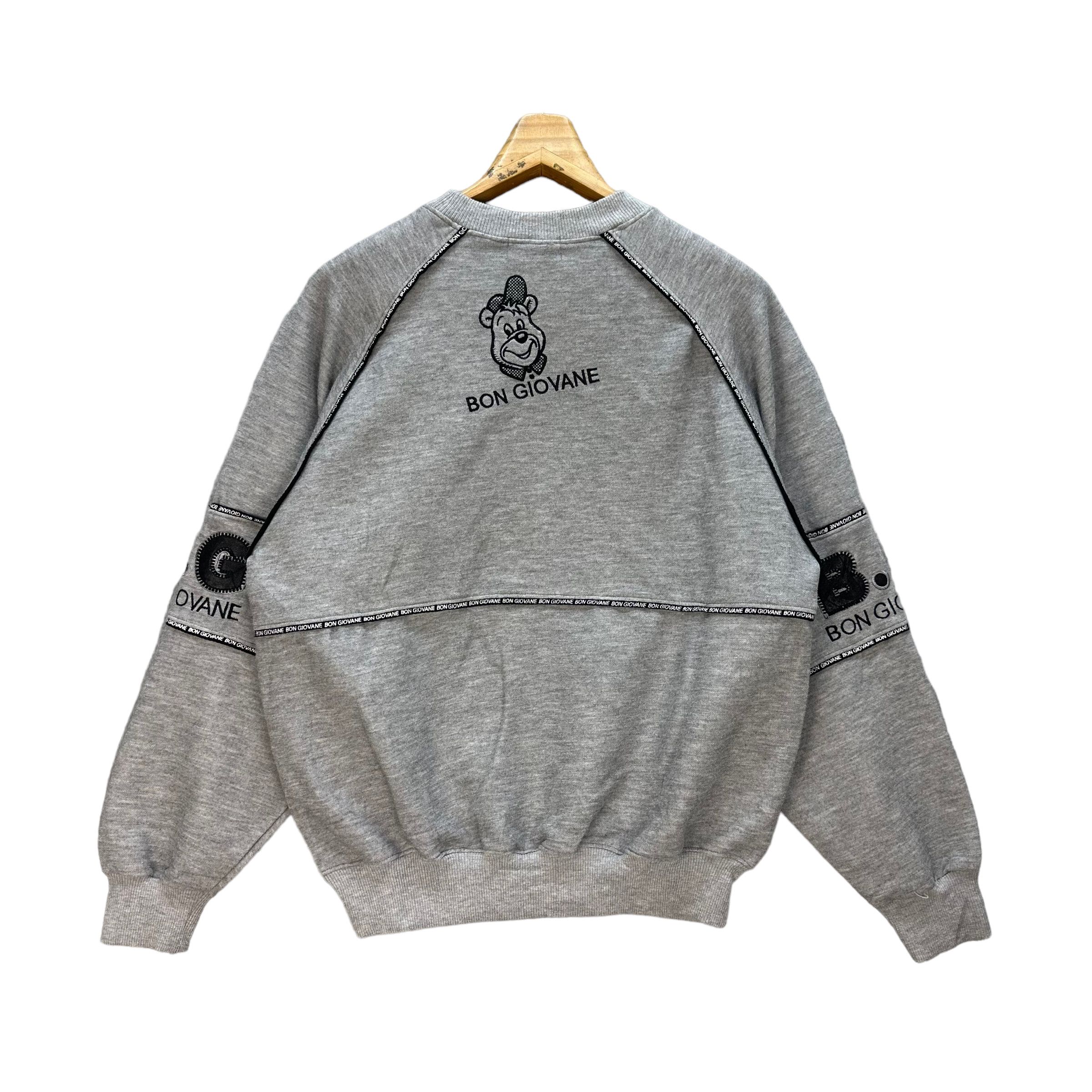 Japanese Brand BON GIOVANE BIG LOGO SWEATSHIRTS #7889-188 Size US M / EU 48-50 / 2 - 8 Thumbnail