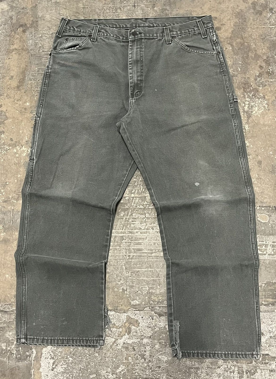 Carhartt × Dickies × Vintage Faded green dickies workwear pants baggy fit y2k hype Size US 36 / EU 52 - 6 Thumbnail