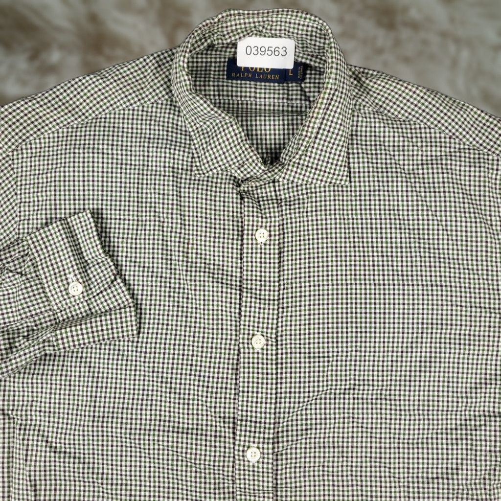Ralph Lauren Ralph Lauren Shirt Mens Large Green Purple Check Button Up Long Sleeve Size US L / EU 52-54 / 3 - 1 Thumbnail