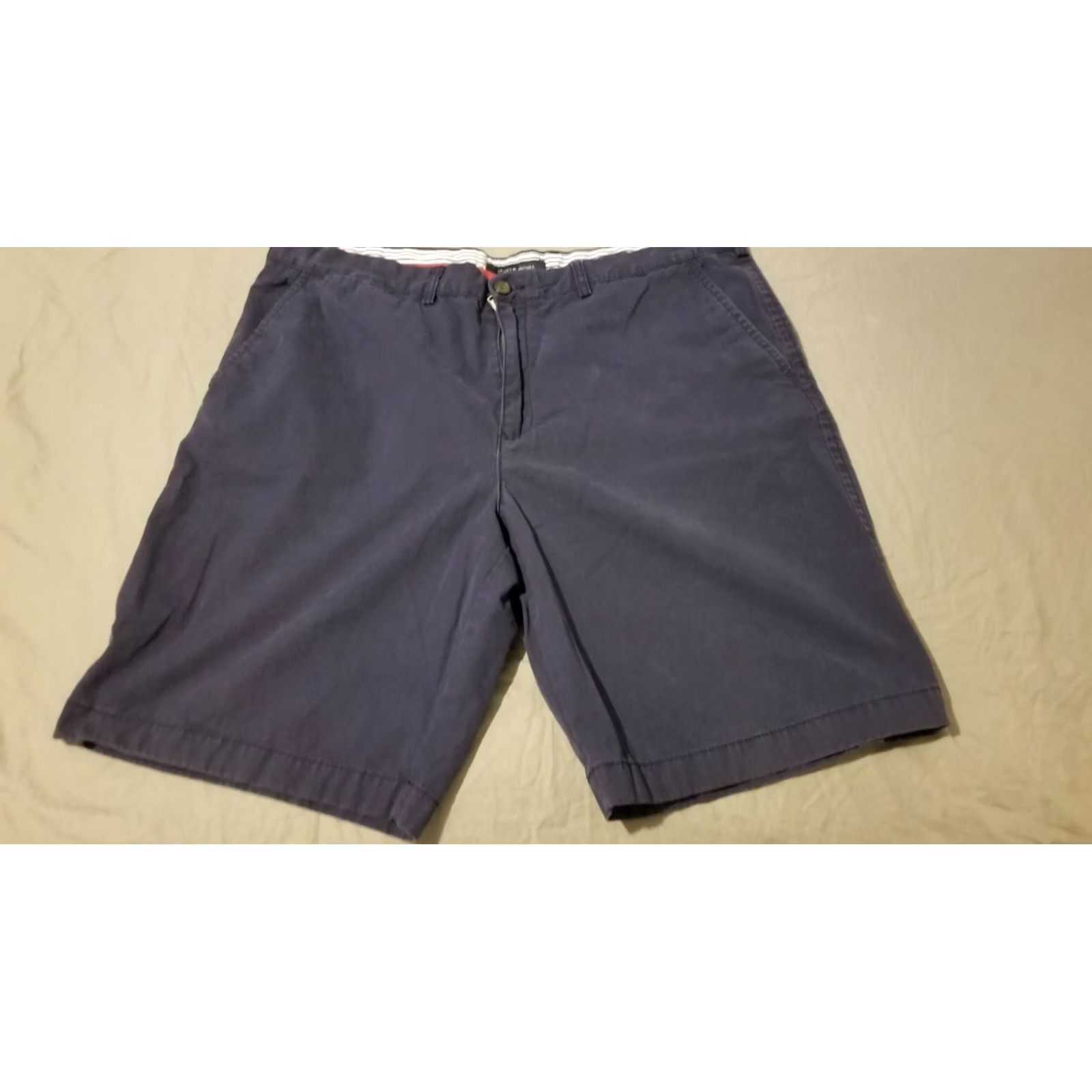 Tommy Hilfiger Mens Tommy Hilfiger Shorts 40 Khaki Cotton Chino Navy Blue Size US 40 / EU 56 - 3 Thumbnail