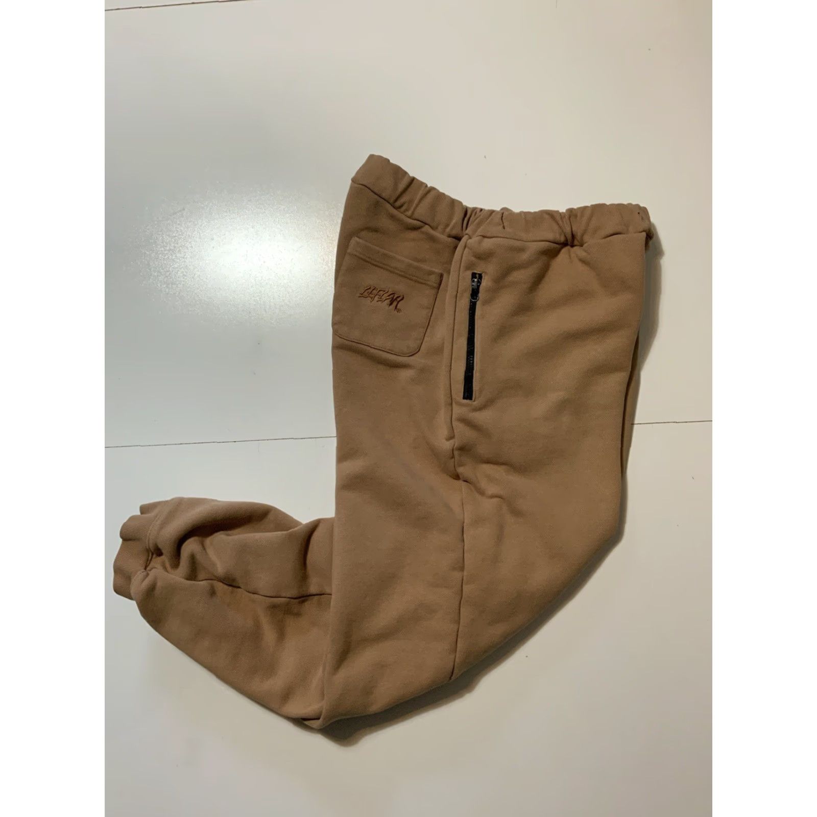 Vintage VINTAGE Leflah Japan 621 Stitch Ill Sweatpants Sweatpants Jogger Heavyweight Japanese Terry Brown 2XL Mens Size US 39 - 2 Thumbnail