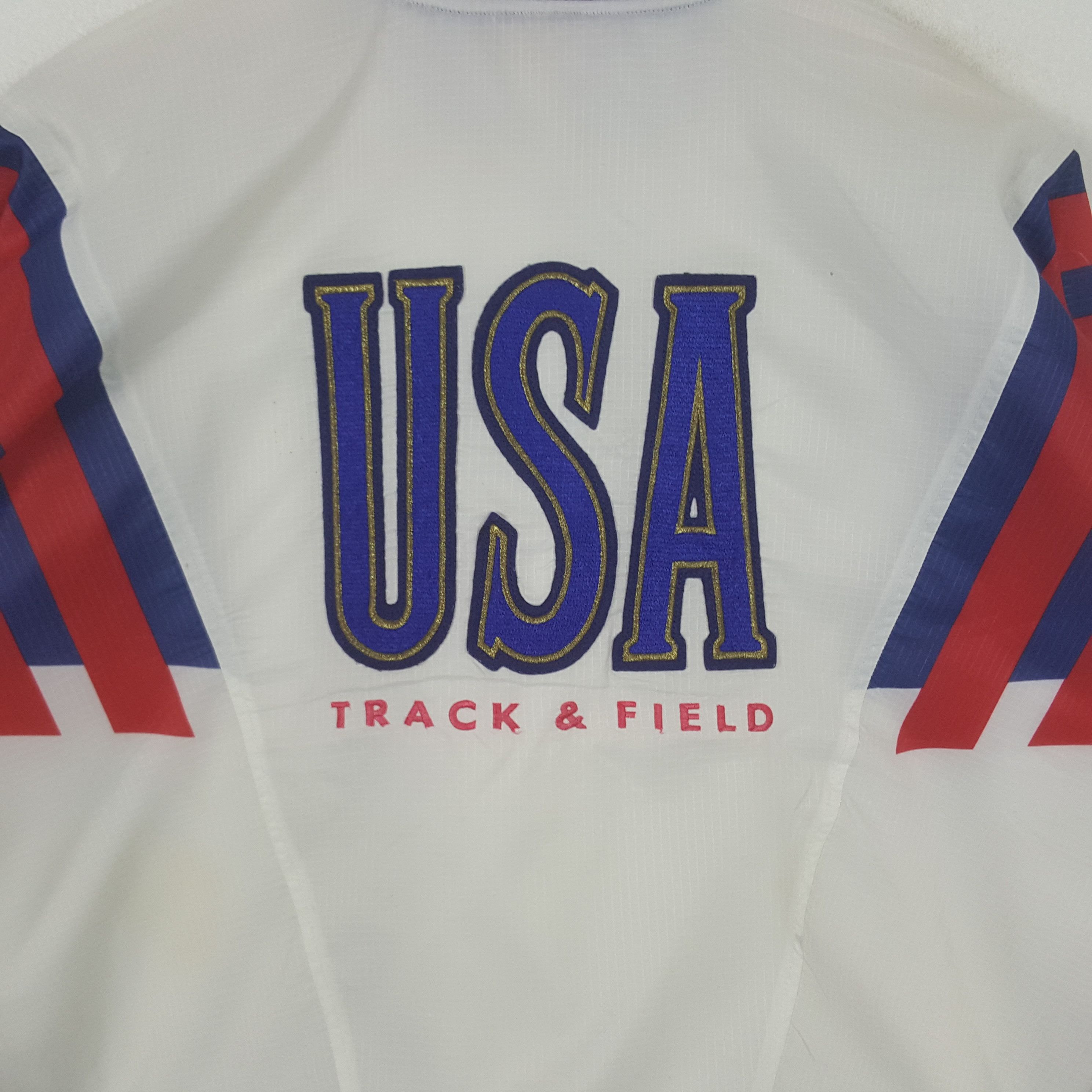 Nike Vintage NIKE USA Track & Field Windbreaker Jacket RR11 Size US XXL / EU 58 / 5 - 2 Thumbnail