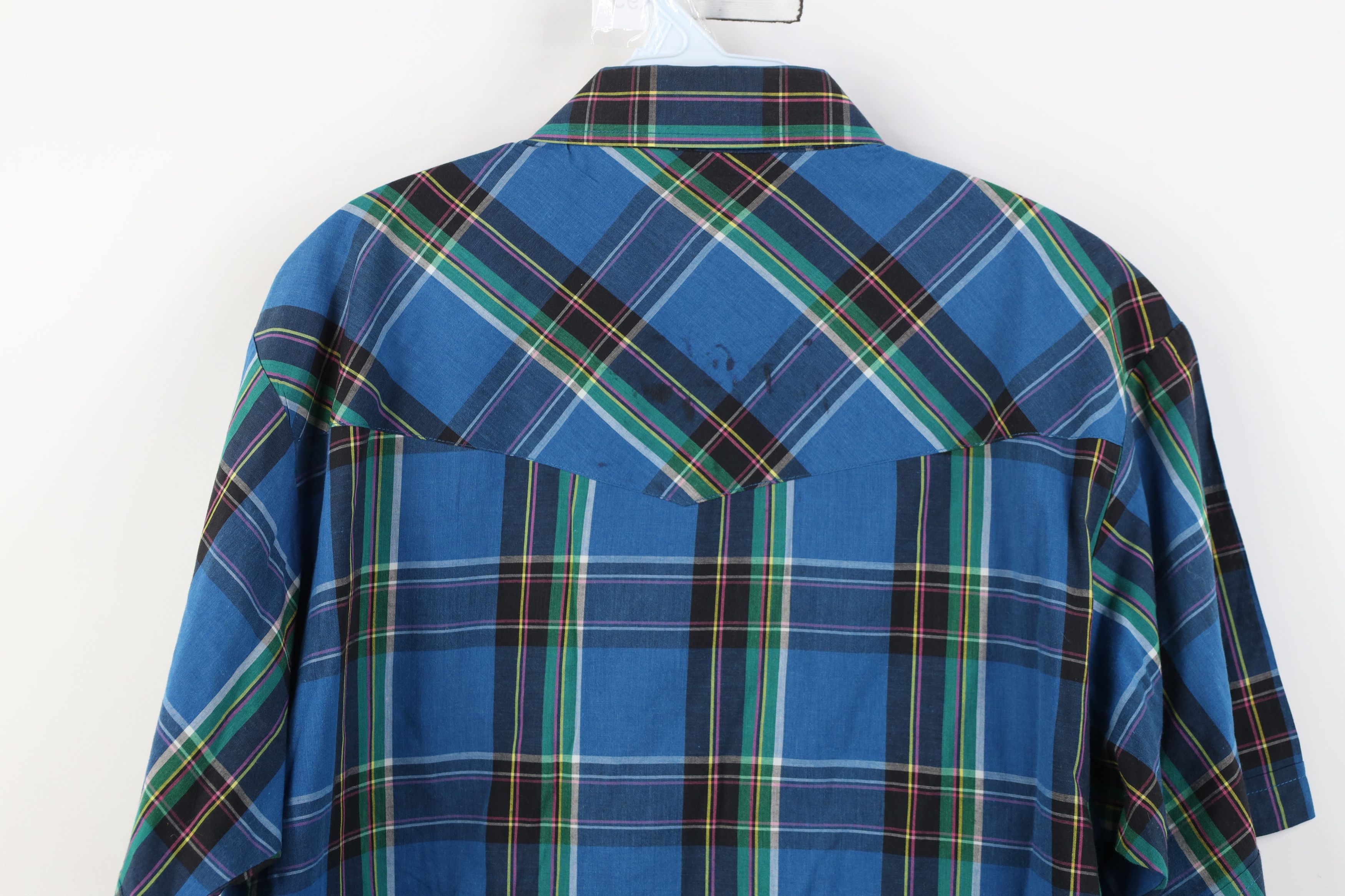 Vintage Vintage 90s Streetwear Cowboy Short Sleeve Button Shirt Size US L / EU 52-54 / 3 - 11 Thumbnail