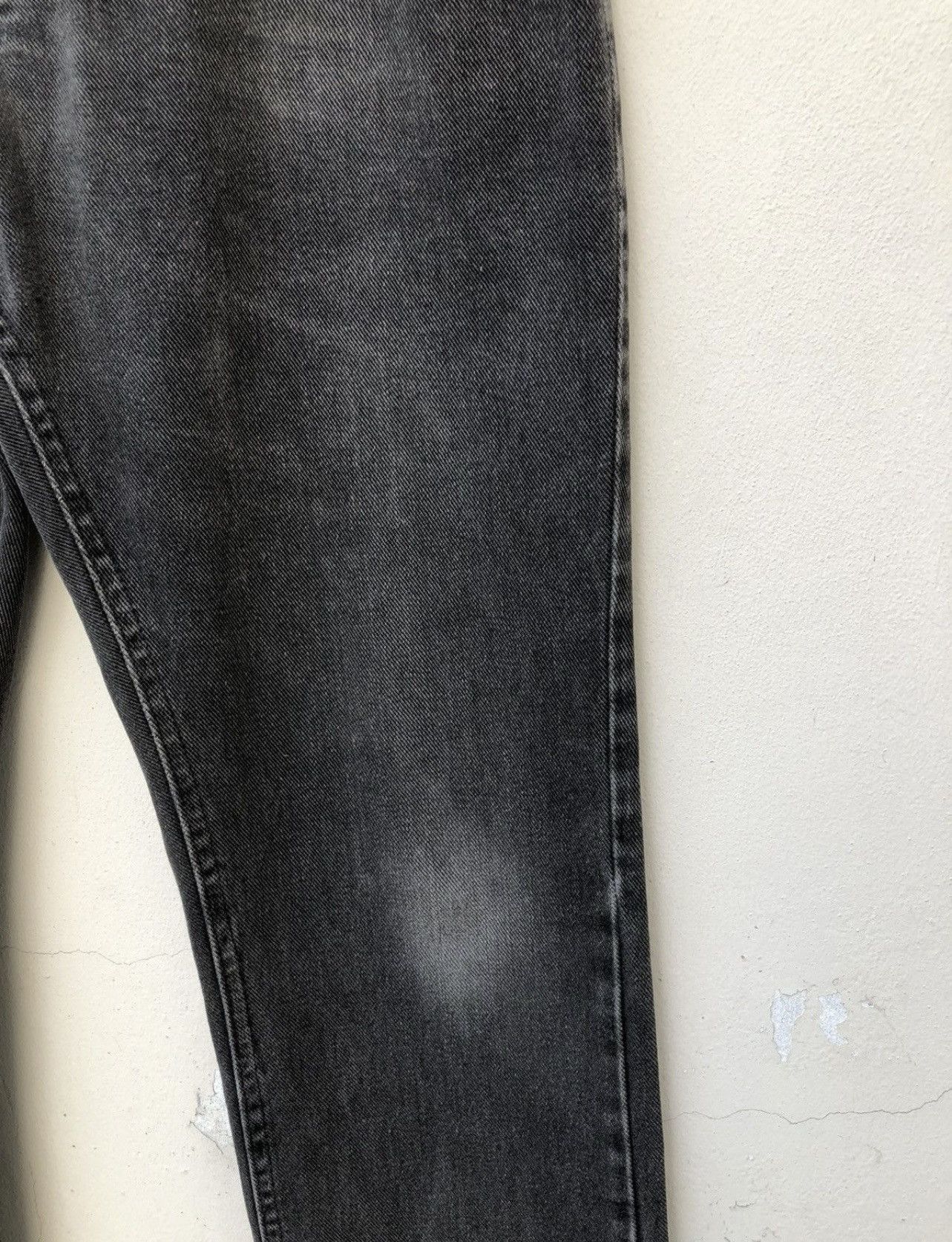 Lee Vintage 80s Lee Usa Faded Black Denim Distressed Jeans Size US 34 / EU 50 - 14 Thumbnail