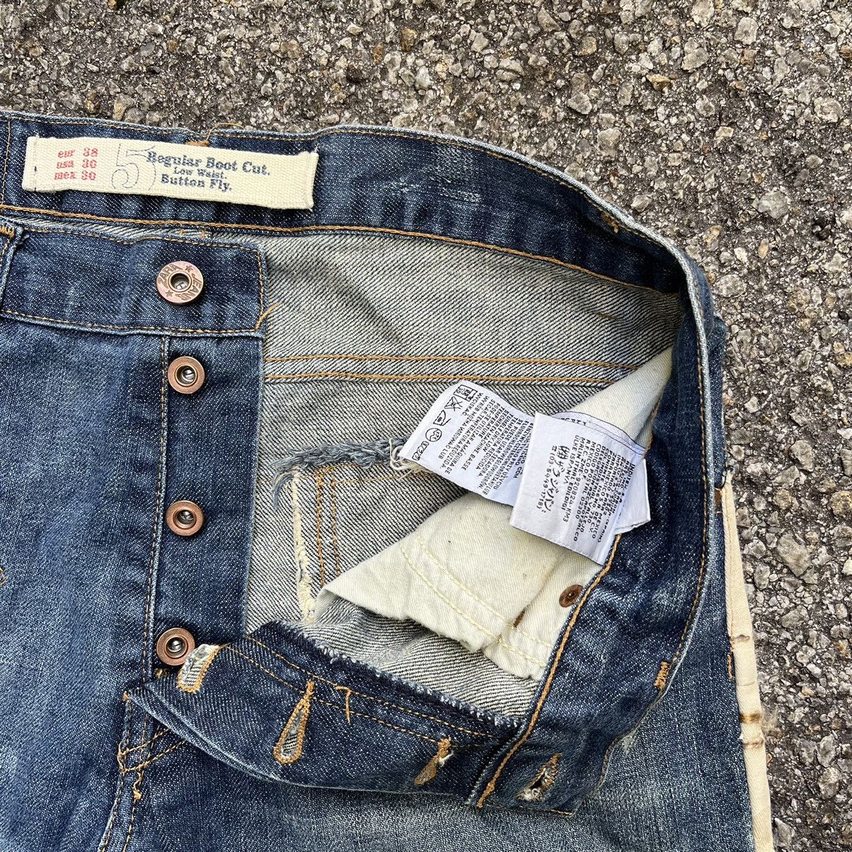 Zara Flared Zara Blue Jeans Patches Denim Boot Cut Japanese Style Size US 28 / EU 44 - 7 Thumbnail