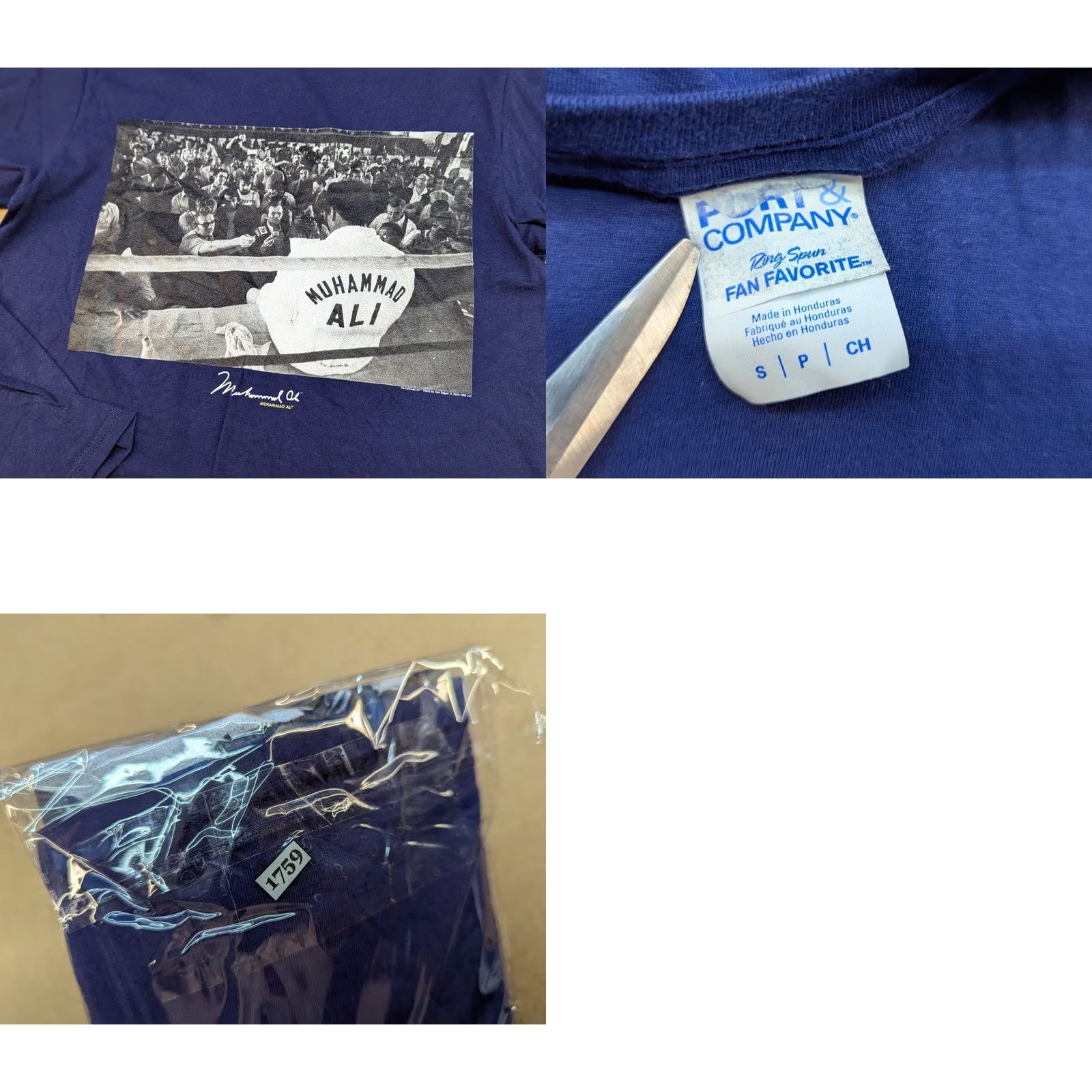 Port & Company Port & Company Muhammad Ali T-Shirt Mens S Long Sleeve Blue Cotton Canvas Vintage Regular Rating: Moisture Wicking Tribute Ken Regan Size US S / EU 44-46 / 1 - 8 Thumbnail