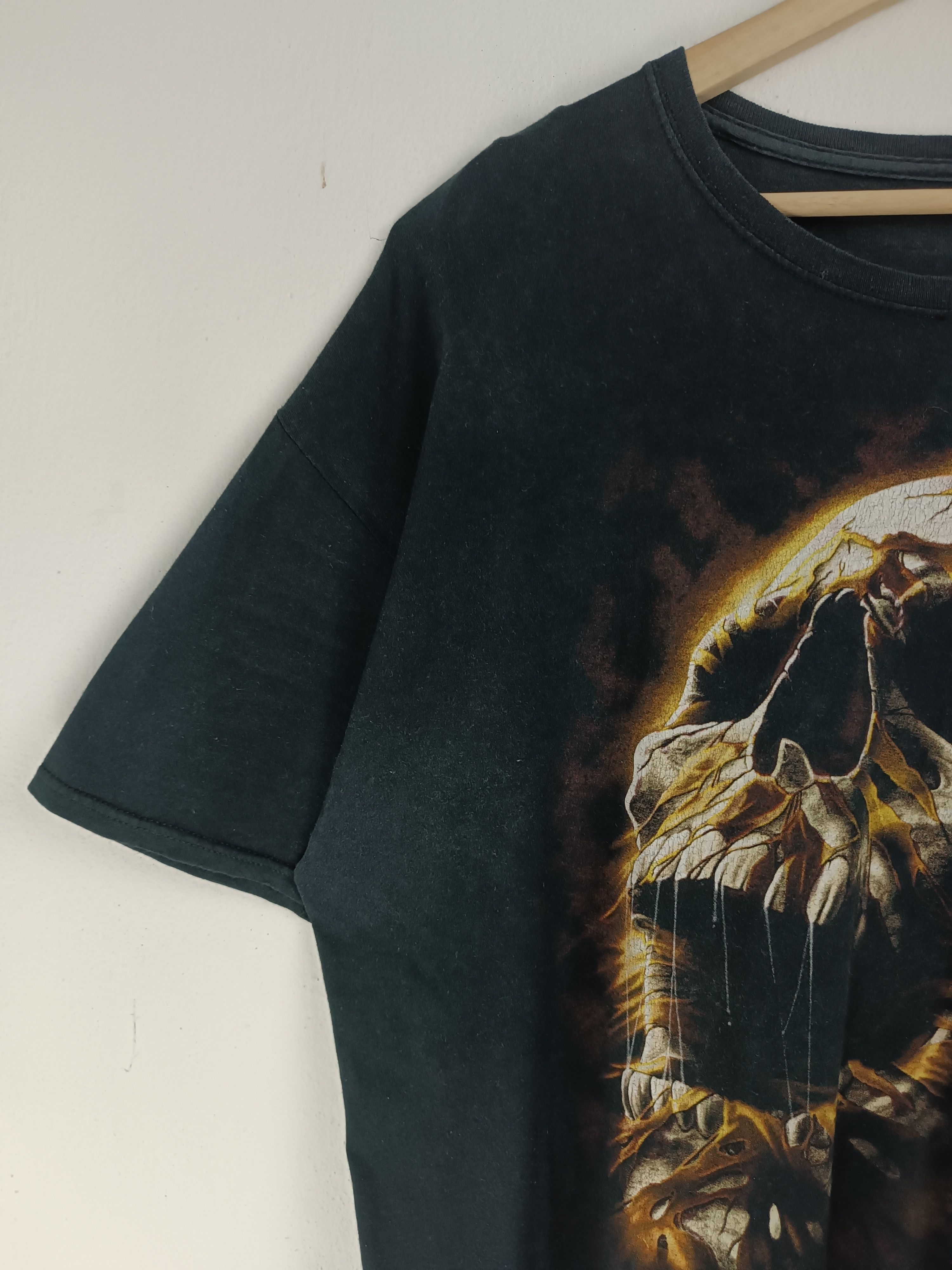 Vintage VINTAGE Y2K SCREAMING SKULL AFFLICTION METAL PUNK ROCK TEE Size US XL / EU 56 / 4 - 5 Thumbnail