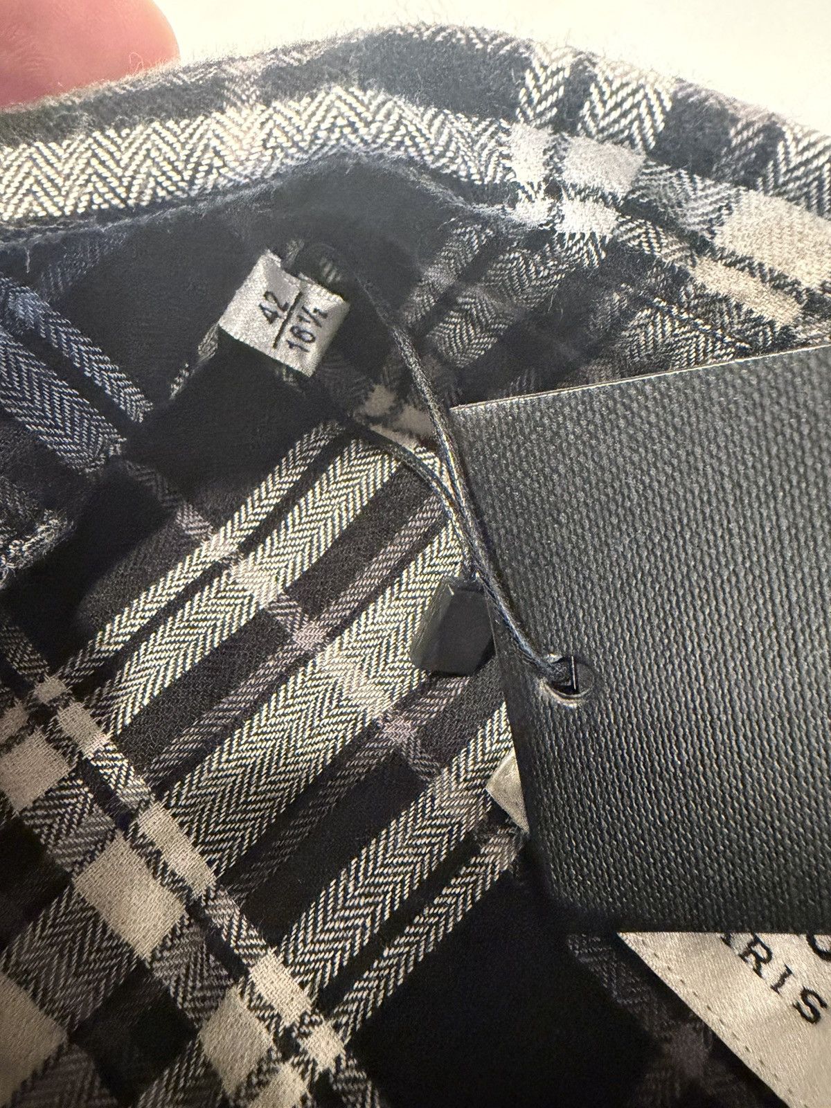 Saint Laurent Paris Saint laurent hedi slimane raw edge shirt. 42/16.5. $890 Size US L / EU 52-54 / 3 - 3 Thumbnail
